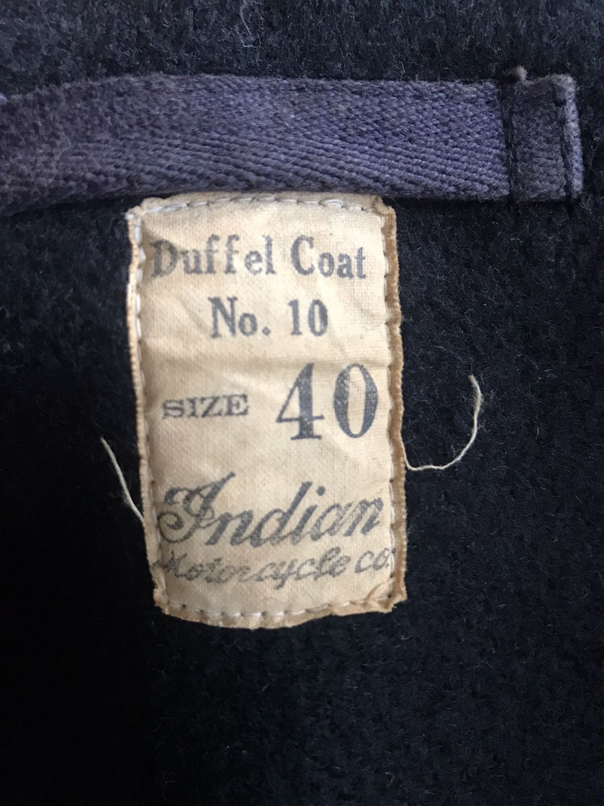 Vintage Indian Motocycle Duffle Coat Size 40 Size US L / EU 52-54 / 3 - 6 Thumbnail