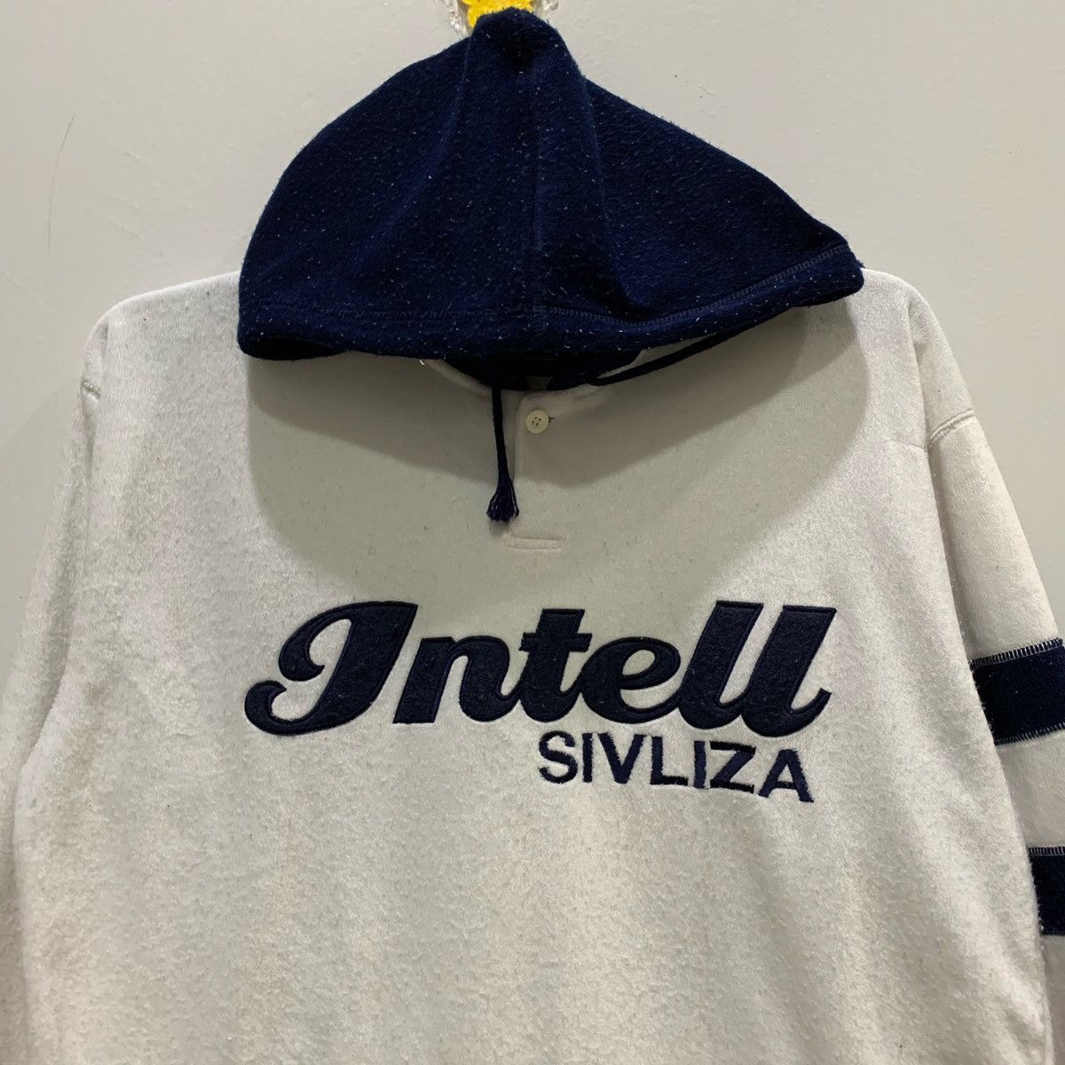 Japanese Brand × Vintage AUTHENTIC BLUE INTEL SIVLIZA Hoodie Size M Fits L Size US L / EU 52-54 / 3 - 3 Thumbnail
