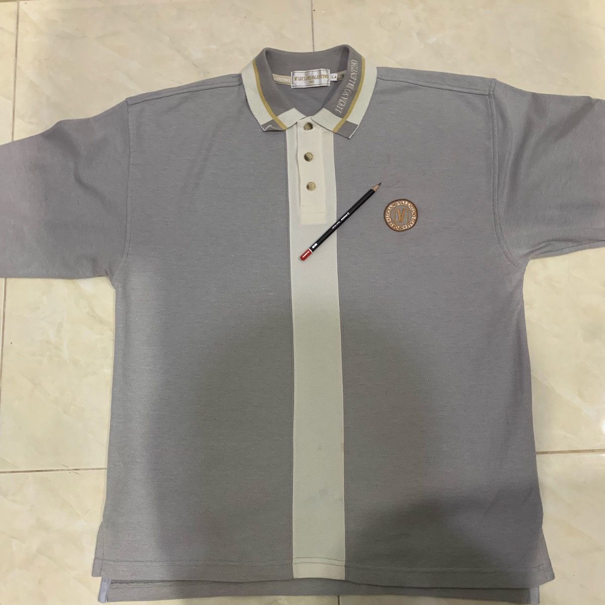 Japanese Brand × Vintage LUCIANO VALENTINO ITALY Long Sleeve T-Shirts Size LA Fits L Size US L / EU 52-54 / 3 - 14 Thumbnail