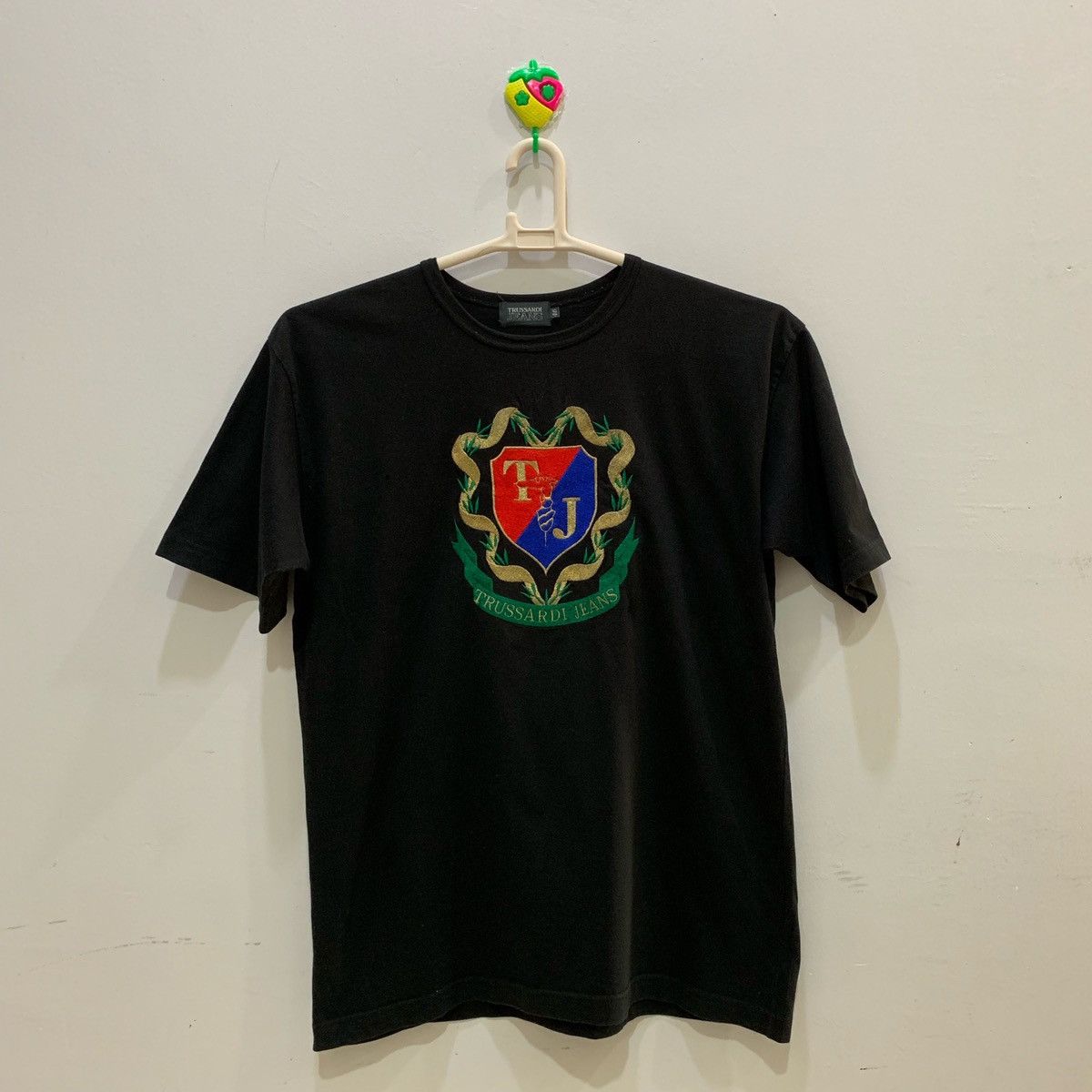 Japanese Brand × Trussardi × Vintage TRUSSARDI JEANS Tee embroidered logo Size 46 Fits M Size US M / EU 48-50 / 2 - 1 Thumbnail