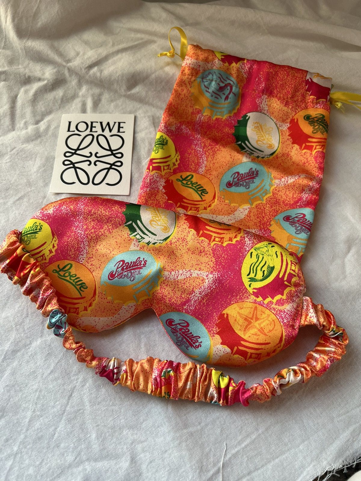 Loewe 👀 Loewe Paula’s Ibiza VIP soft sleeping eye mask with pouch Size ONE SIZE - 2 Thumbnail