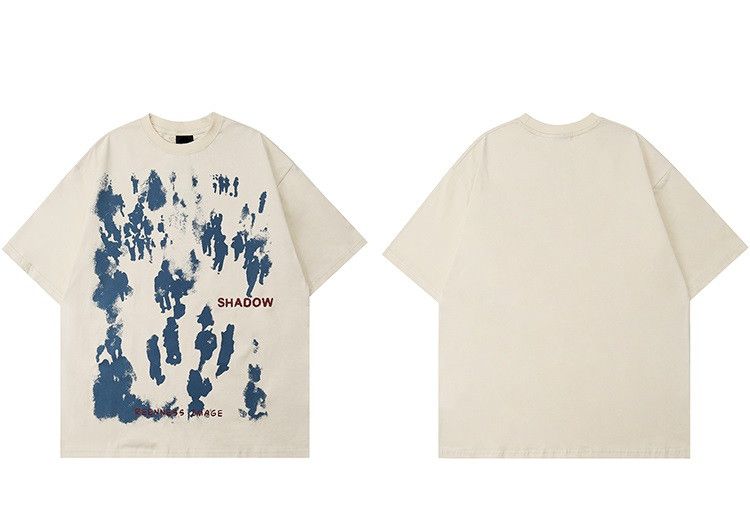 Japanese Brand Shadow Letter T Shirt Size US XL / EU 56 / 4 - 10 Thumbnail