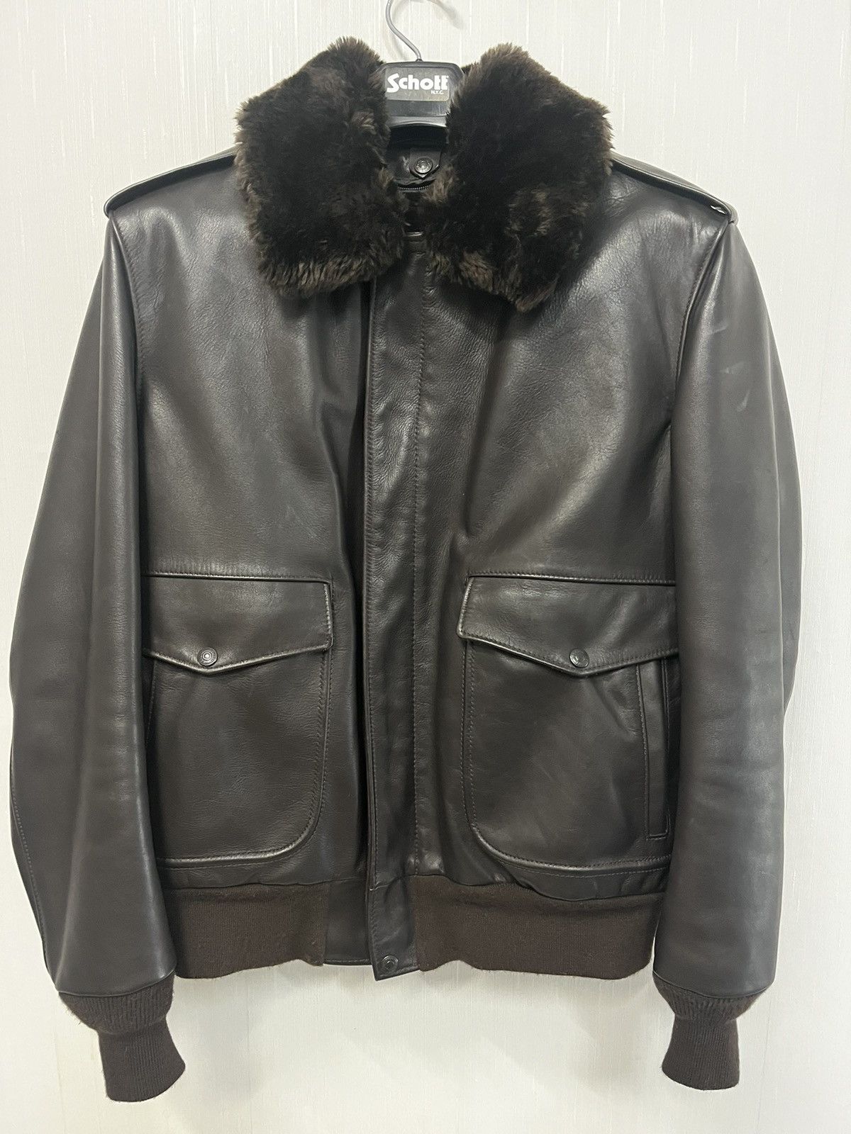 Schott Iconic A- 2 Flight Jacket 184 SM Size US M / EU 48-50 / 2 - 1 Thumbnail