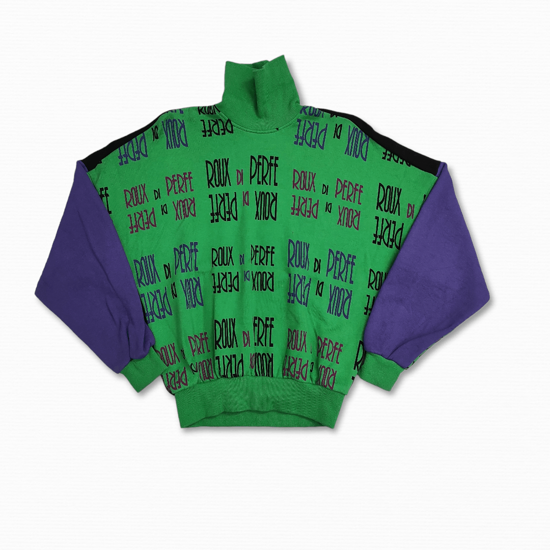 Designer ROUX DI PERFE INTERNAZIONALE raglan turtle neck sweatshirt Size US S / EU 44-46 / 1 - 5 Thumbnail