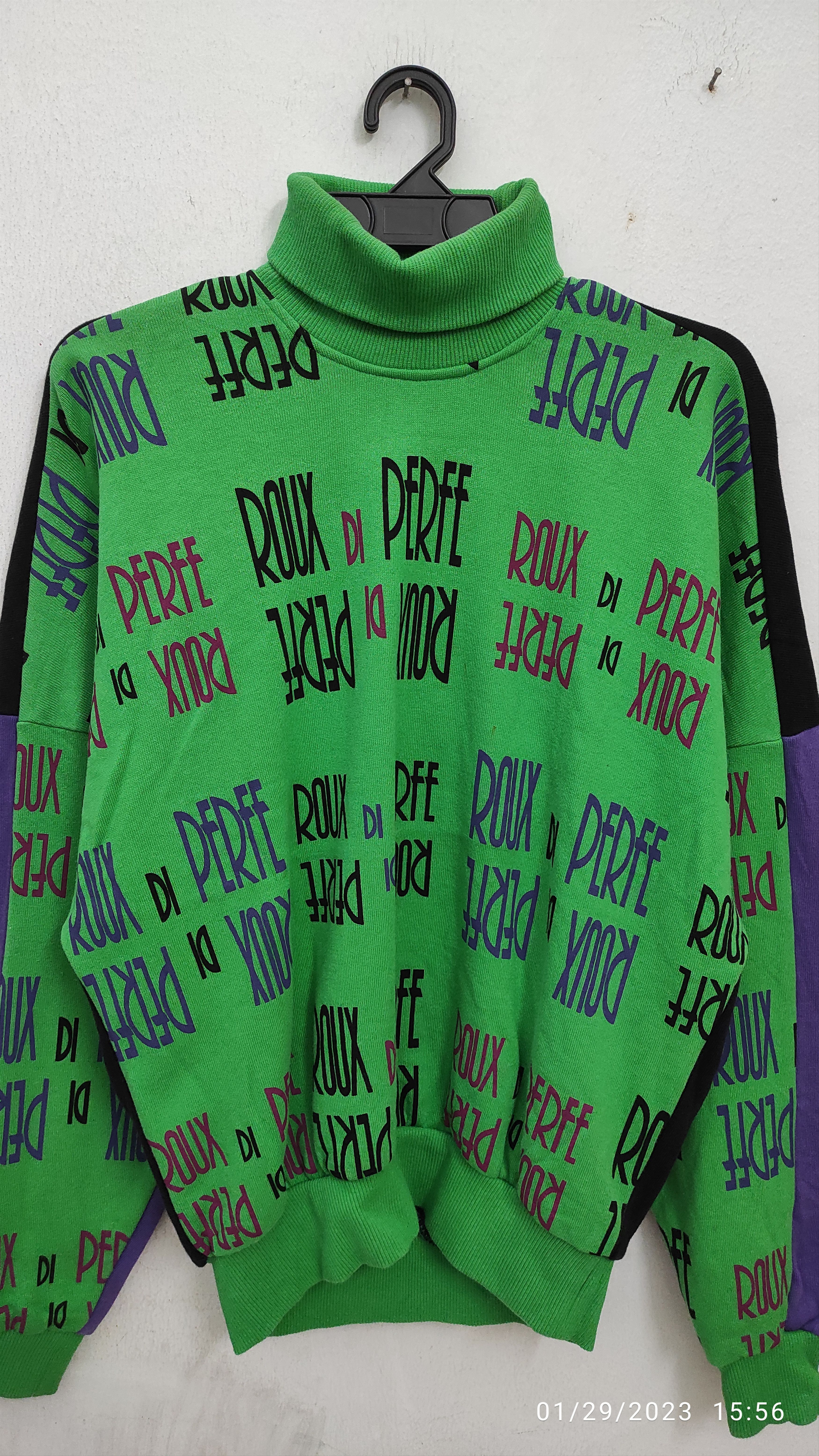 Designer ROUX DI PERFE INTERNAZIONALE raglan turtle neck sweatshirt Size US S / EU 44-46 / 1 - 9 Thumbnail