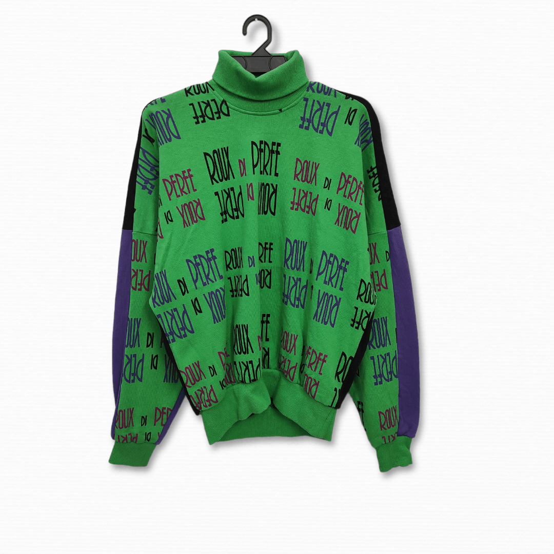 Designer ROUX DI PERFE INTERNAZIONALE raglan turtle neck sweatshirt Size US S / EU 44-46 / 1 - 1 Thumbnail