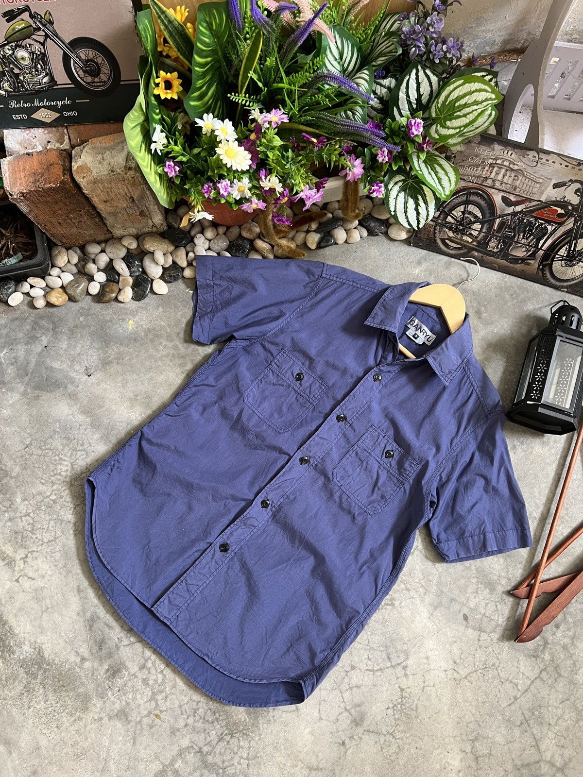 Comme des Garcons × Ganryu Comme Des Garcons Short Sleeve Flannel Size US S / EU 44-46 / 1 - 4 Thumbnail