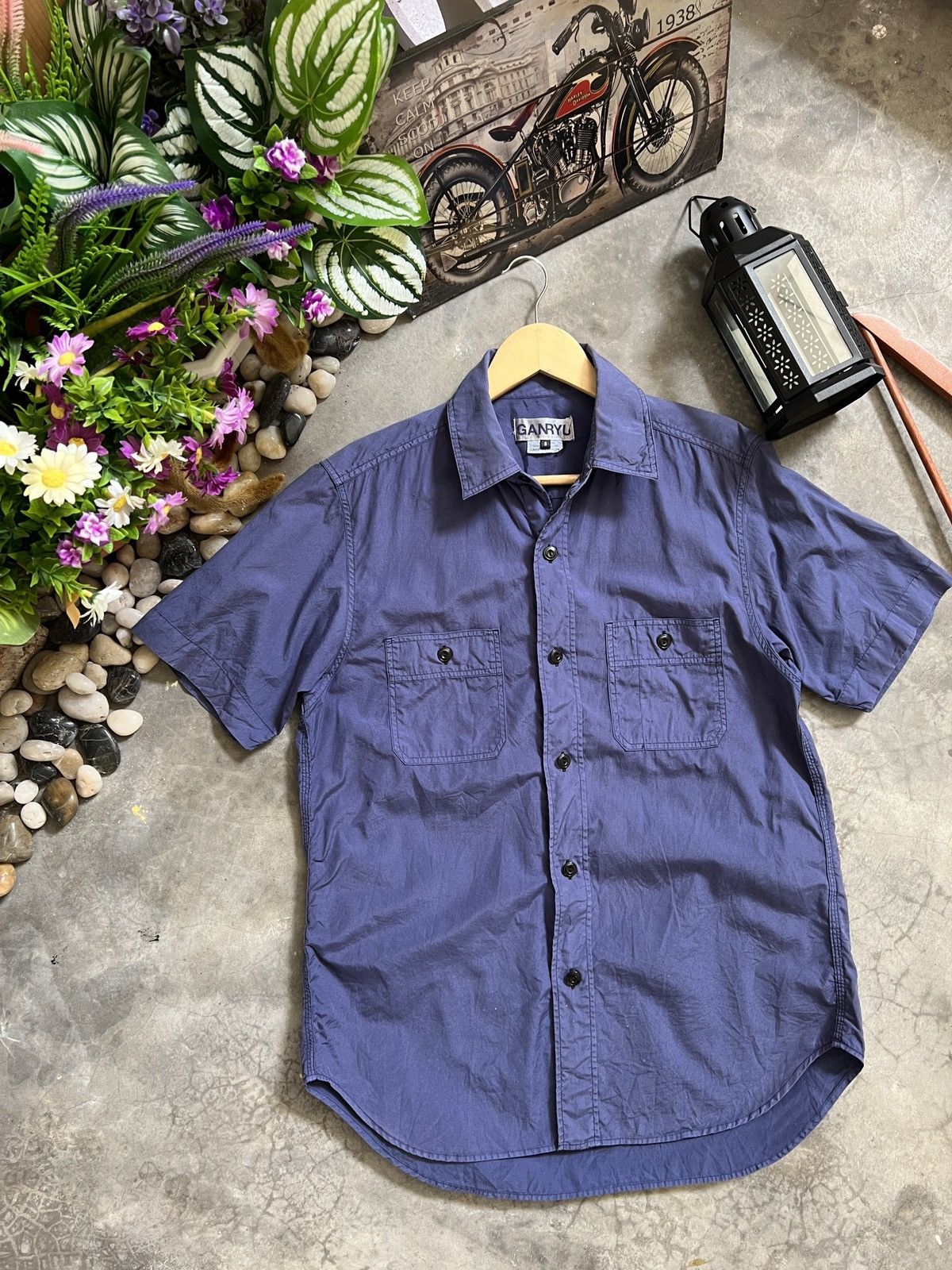 Comme des Garcons × Ganryu Comme Des Garcons Short Sleeve Flannel Size US S / EU 44-46 / 1 - 3 Thumbnail