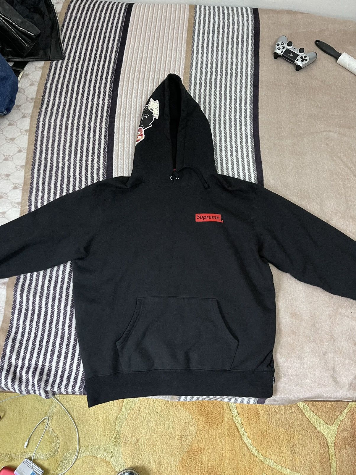 HotelomegaShops - SUPREME INSTANT HIGH PATCHES HOODED SWEATSHIRT