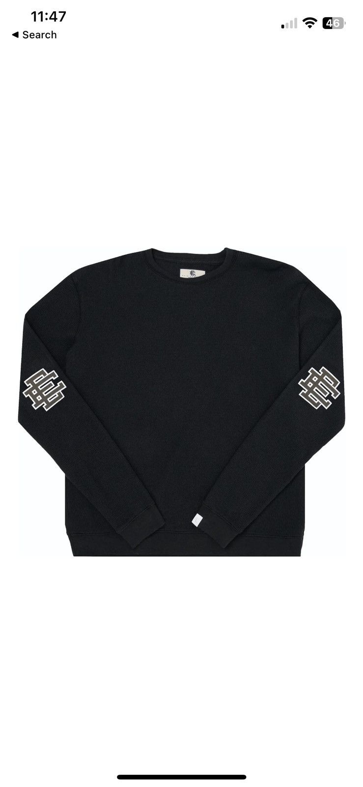 Eric Emanuel EE Long Sleeve T-Shirt White/Blue/Black