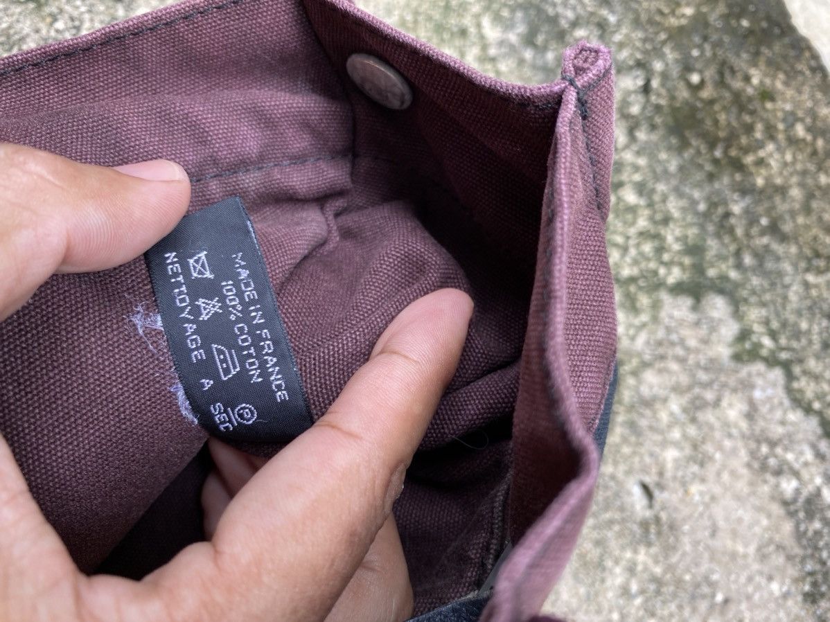 Hermes 💥Vintage HERMES Mini “HERLINE” Canvas Totebag Riri Zip Size ONE SIZE - 8 Thumbnail