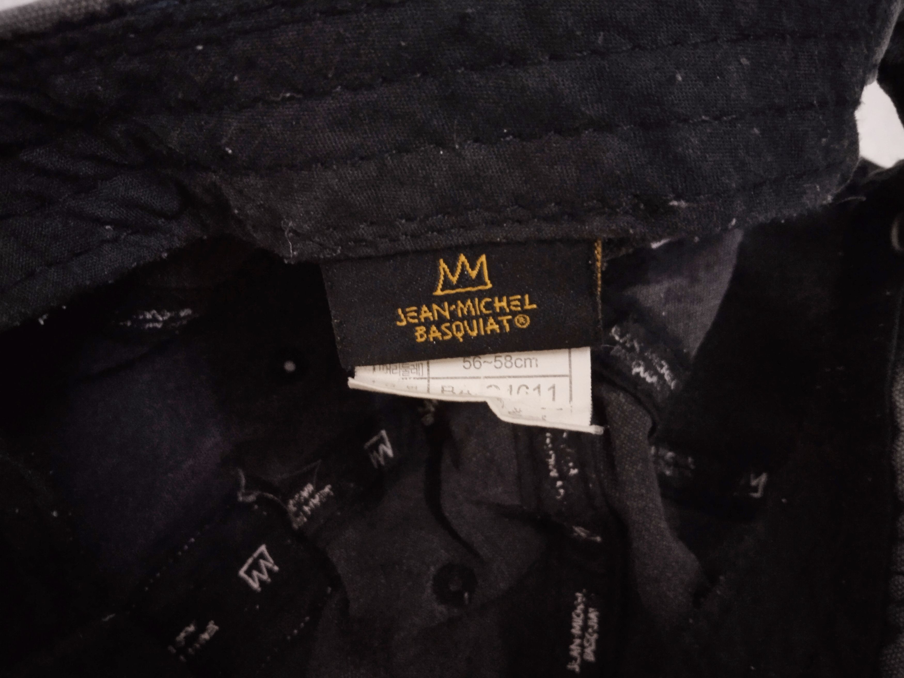 Japanese Brand × Jean-Michel Basquiat × Vintage JEAN MICHEL BASQUIAT BLACK WASHED DENIM STRAPBACK Size ONE SIZE - 15 Thumbnail
