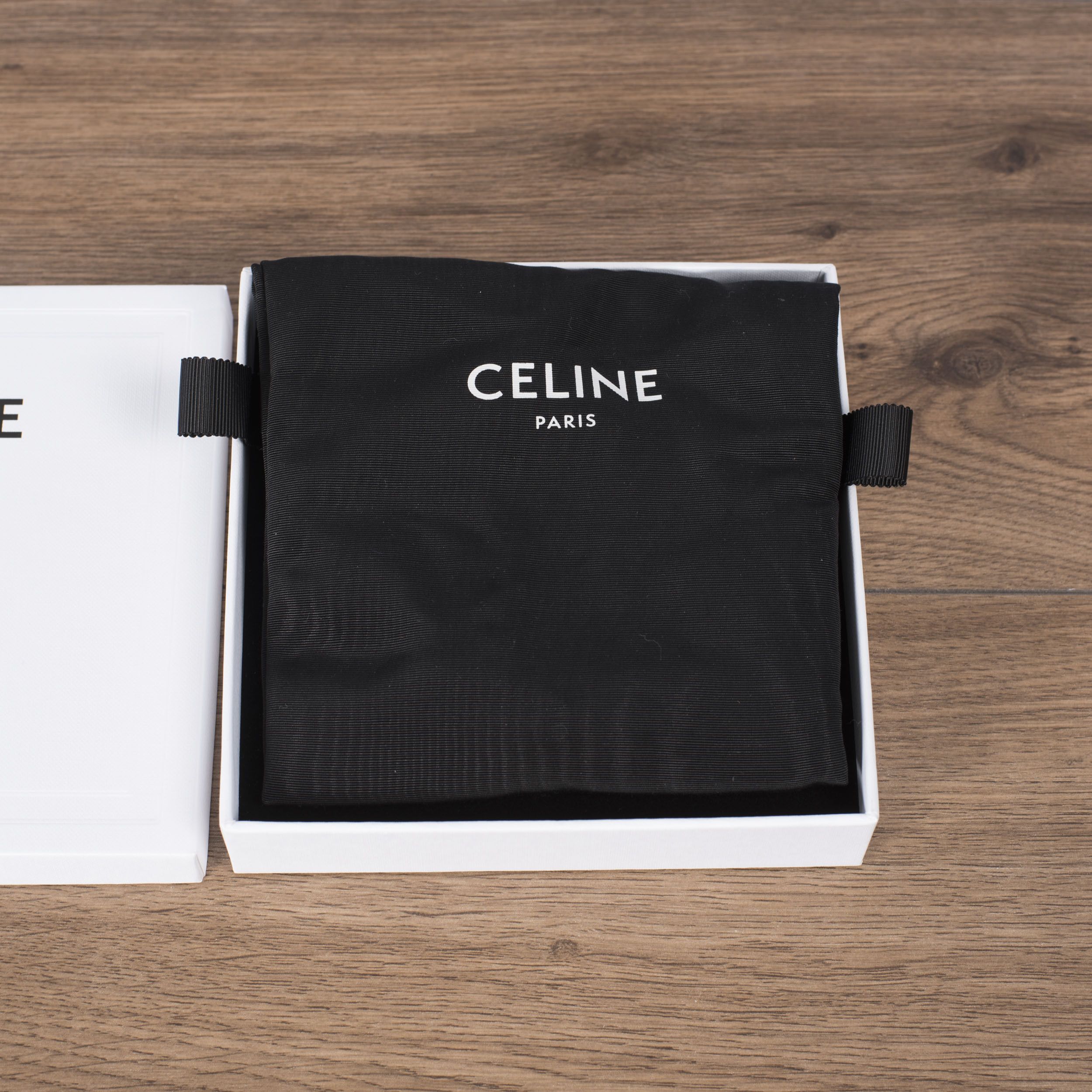 Celine × Hedi Slimane Lighter Case Fringes Necklace Brass Gold/Tan Calfskin Size ONE SIZE - 3 Thumbnail