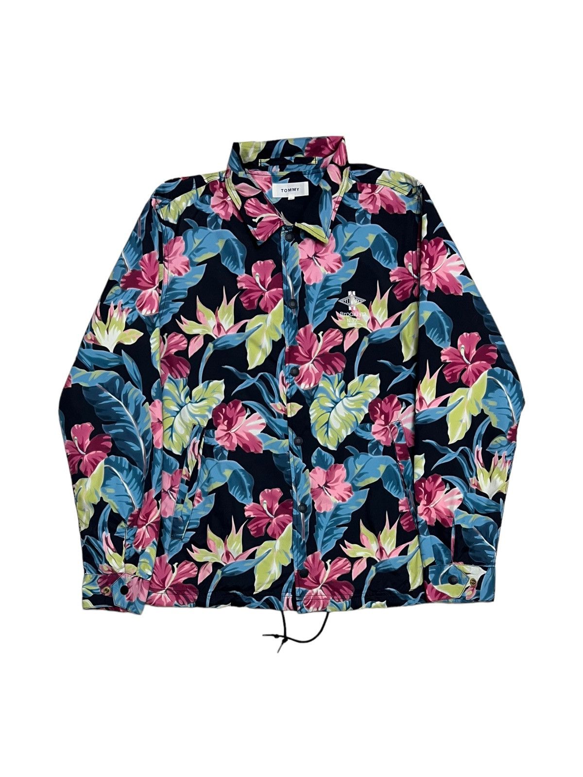 Tommy Jeans Designer Tommy Hilfiger Floral Light Jacket Streetwear Style Size US L / EU 52-54 / 3 - 1 Thumbnail