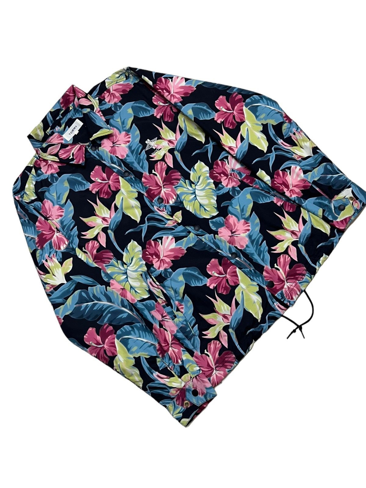 Tommy Jeans Designer Tommy Hilfiger Floral Light Jacket Streetwear Style Size US L / EU 52-54 / 3 - 2 Thumbnail