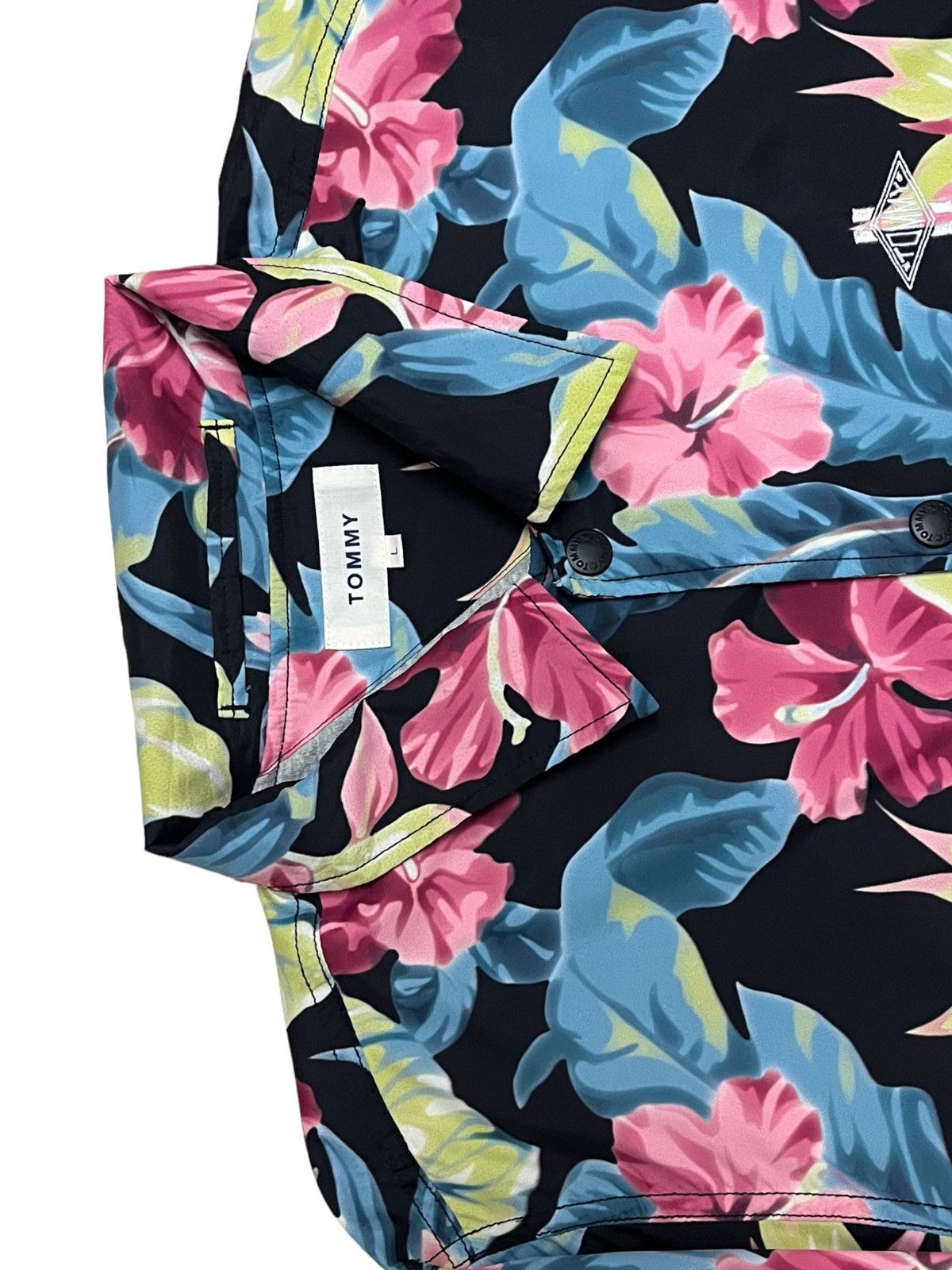 Tommy Jeans Designer Tommy Hilfiger Floral Light Jacket Streetwear Style Size US L / EU 52-54 / 3 - 4 Thumbnail