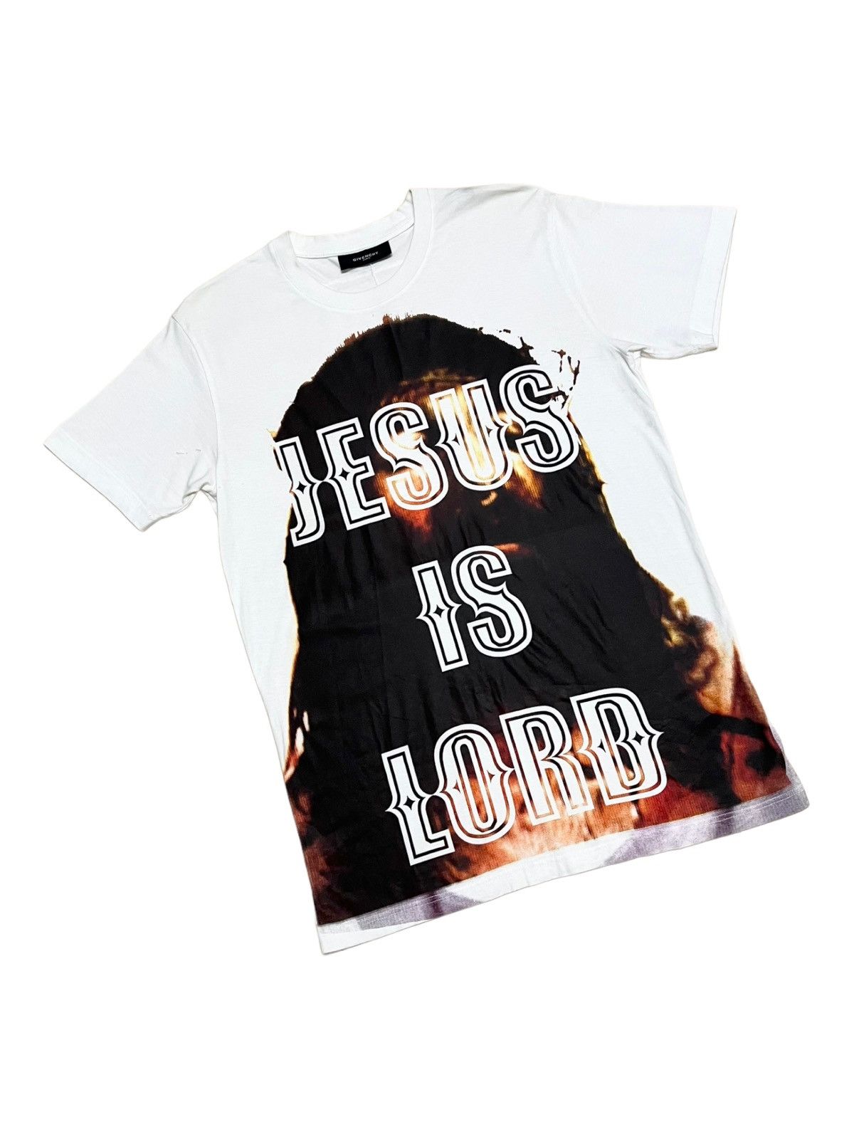 Designer Givenchy Jesus Is Lord Tee Shirt Size US M / EU 48-50 / 2 - 2 Thumbnail