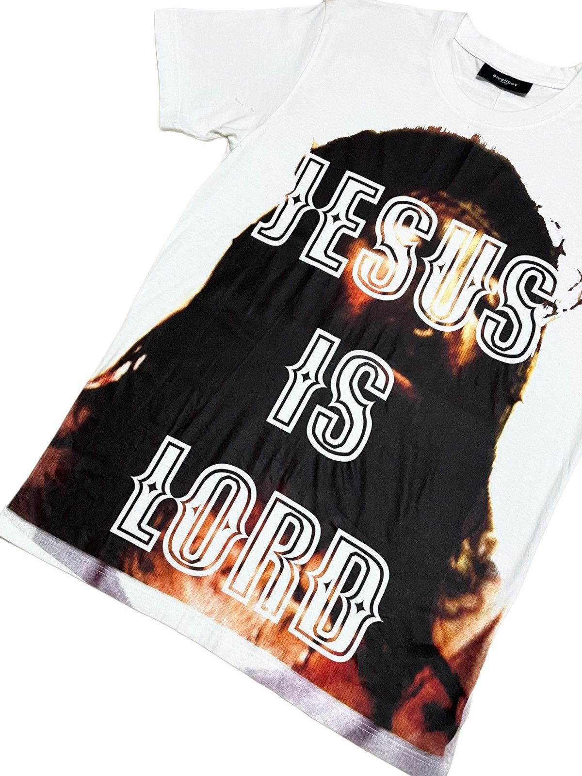Designer Givenchy Jesus Is Lord Tee Shirt Size US M / EU 48-50 / 2 - 3 Thumbnail