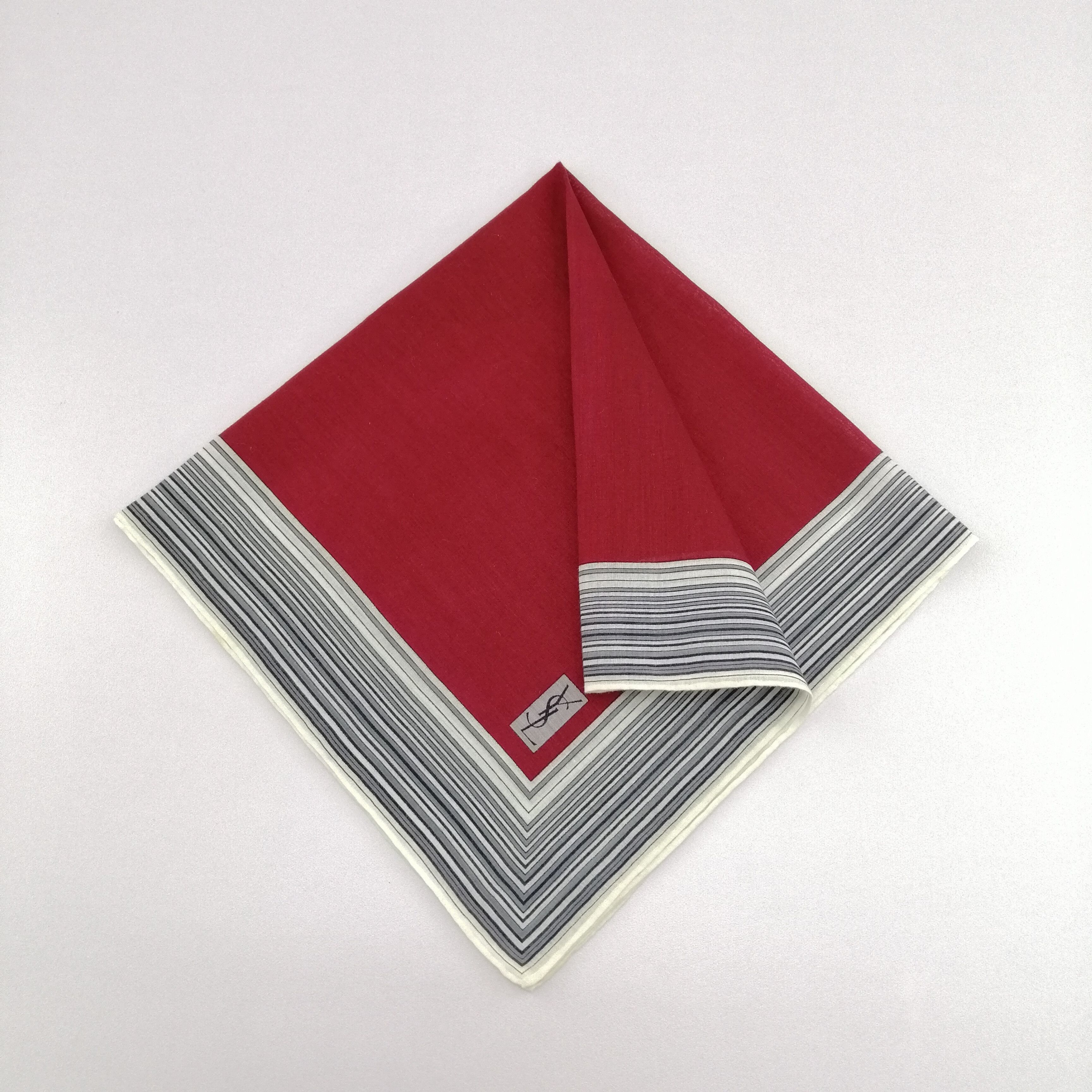 Vintage × Yves Saint Laurent Yves Saint Laurent Handkerchief/Neckerchief/Bandana-KD1074 Size ONE SIZE - 1 Thumbnail