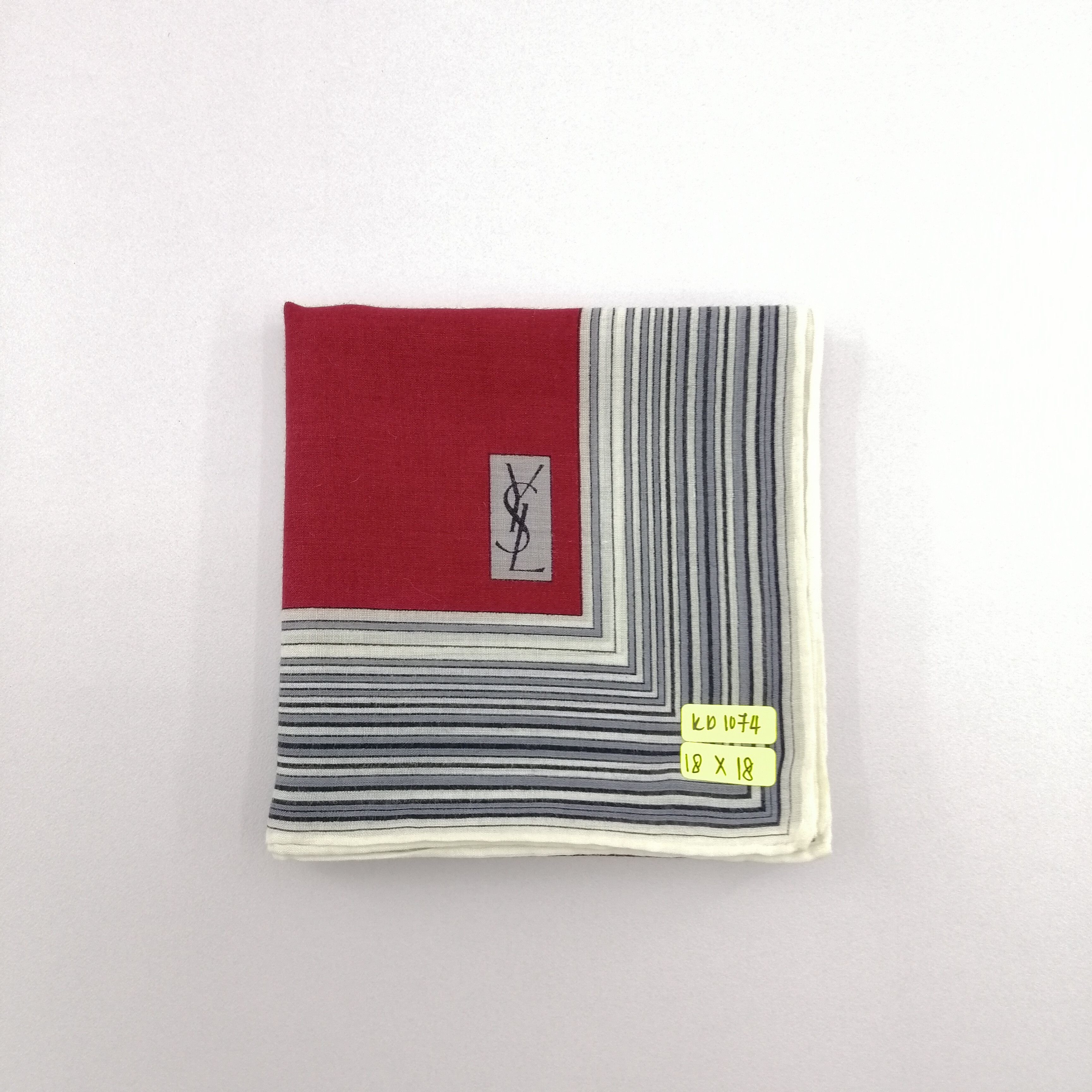 Vintage × Yves Saint Laurent Yves Saint Laurent Handkerchief/Neckerchief/Bandana-KD1074 Size ONE SIZE - 6 Thumbnail