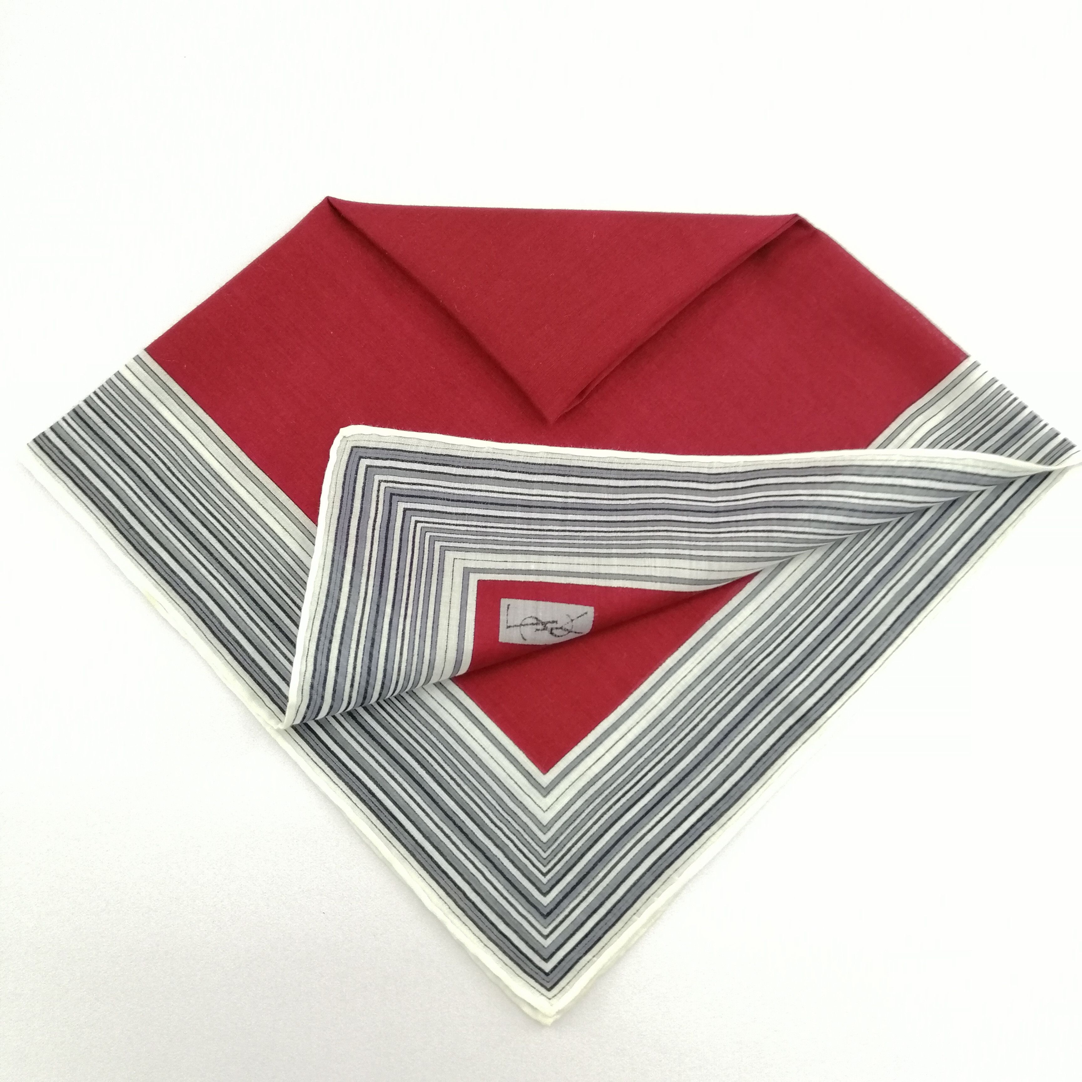 Vintage × Yves Saint Laurent Yves Saint Laurent Handkerchief/Neckerchief/Bandana-KD1074 Size ONE SIZE - 4 Thumbnail