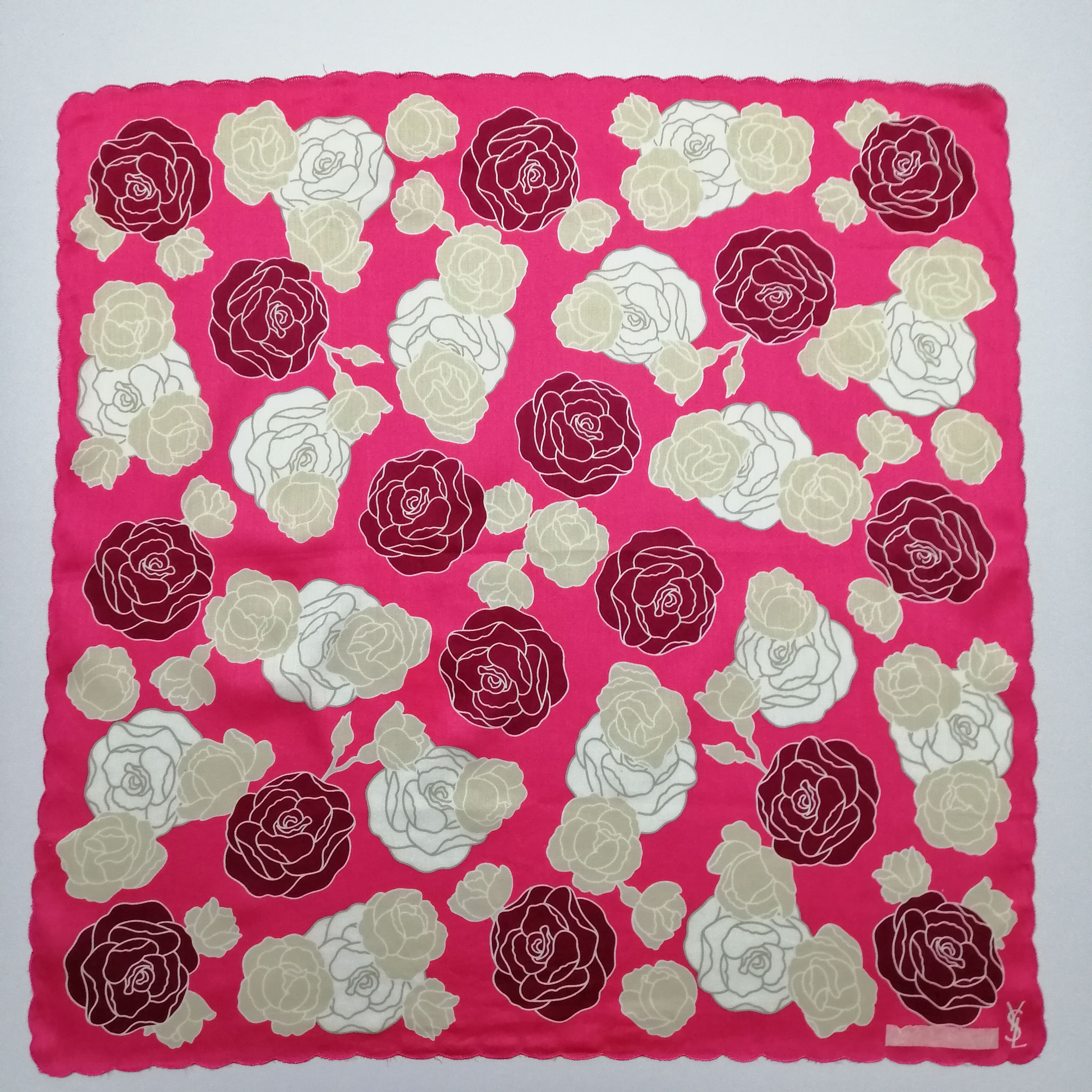 Vintage Yves Saint Laurent Handkerchief/Neckerchief/Bandana-KD1077 Size ONE SIZE - 2 Thumbnail
