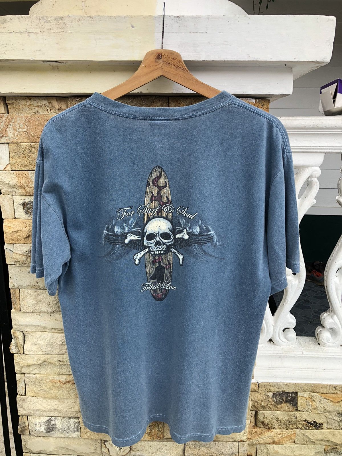 Tribal Streetwear Rare🔥Vintage For Surf & Soul Tribal Law Sun Faded Tee Size US M / EU 48-50 / 2 - 1 Thumbnail