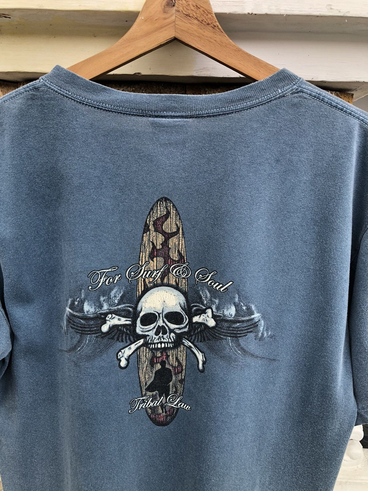 Tribal Streetwear Rare🔥Vintage For Surf & Soul Tribal Law Sun Faded Tee Size US M / EU 48-50 / 2 - 3 Thumbnail