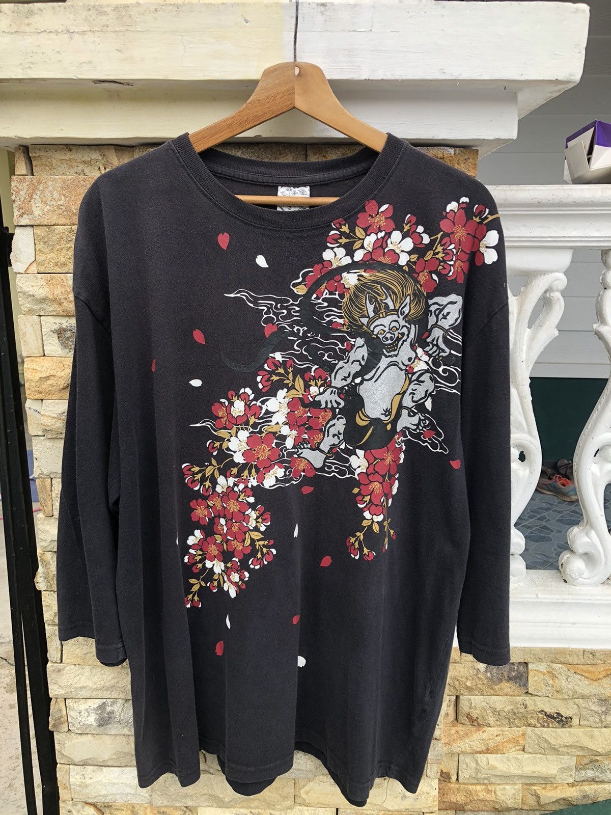 Karakuri Tamashii Rare🔥Vintage Japanese karakuri tamashii 3 Quarter T Shirt Size US XL / EU 56 / 4 - 2 Thumbnail