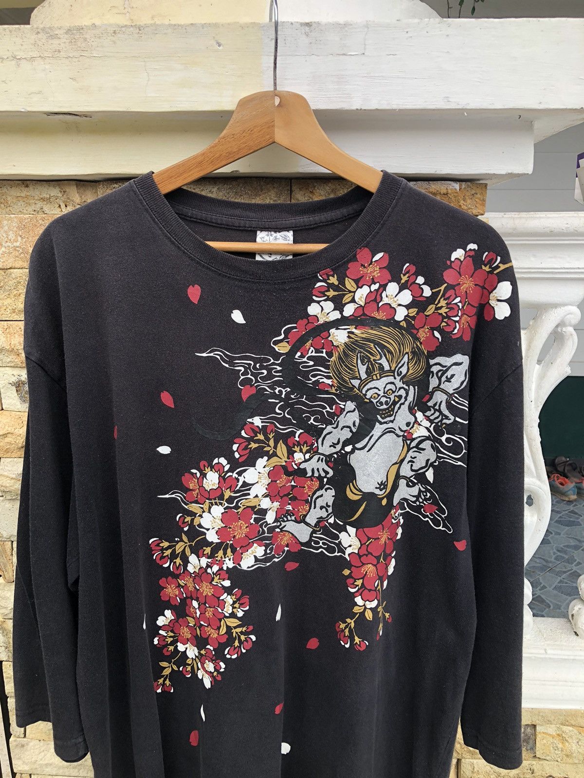 Karakuri Tamashii Rare🔥Vintage Japanese karakuri tamashii 3 Quarter T Shirt Size US XL / EU 56 / 4 - 3 Thumbnail