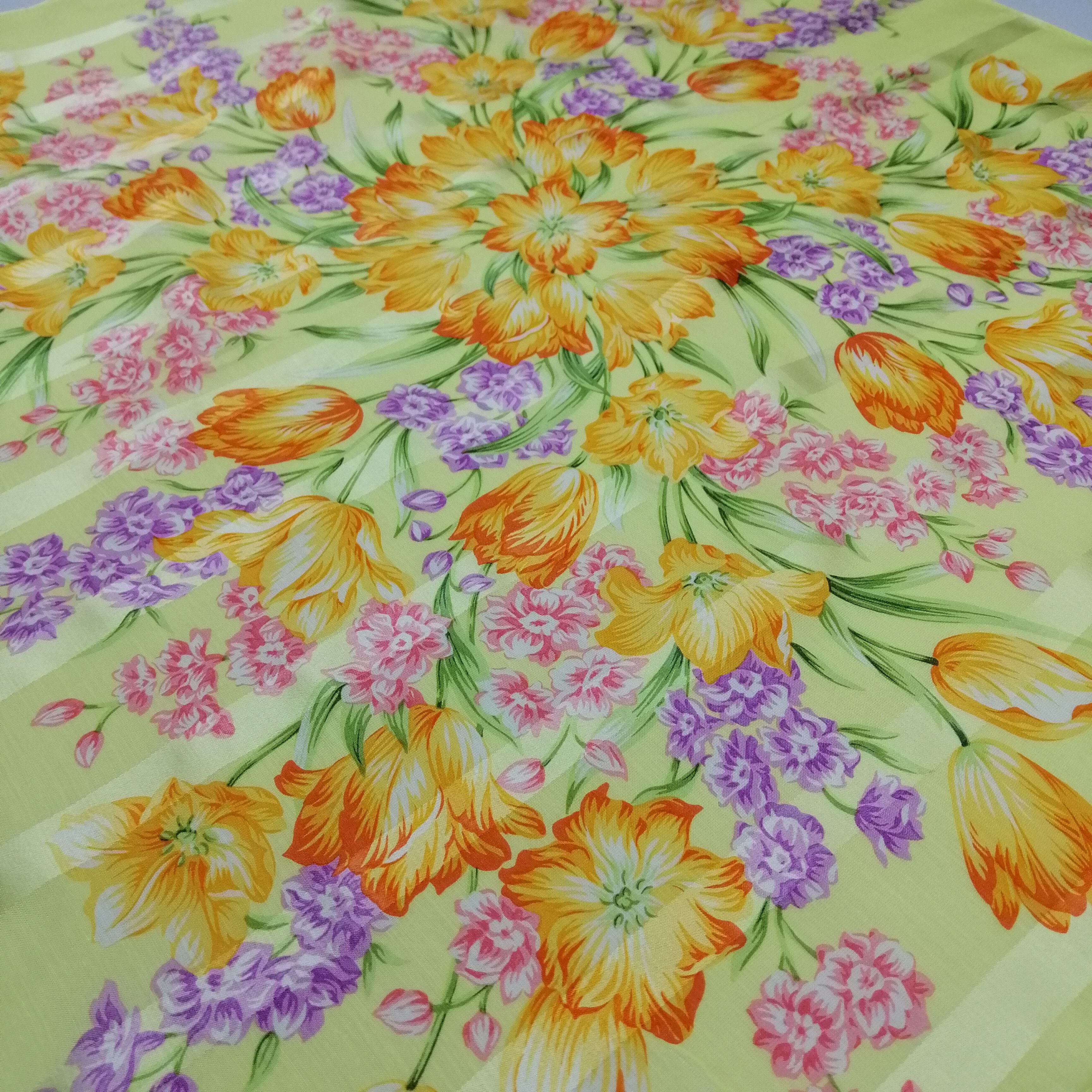 Vintage Yves Saint Laurent Handkerchief/Neckerchief/Scarves-KD1150 Size ONE SIZE - 4 Thumbnail