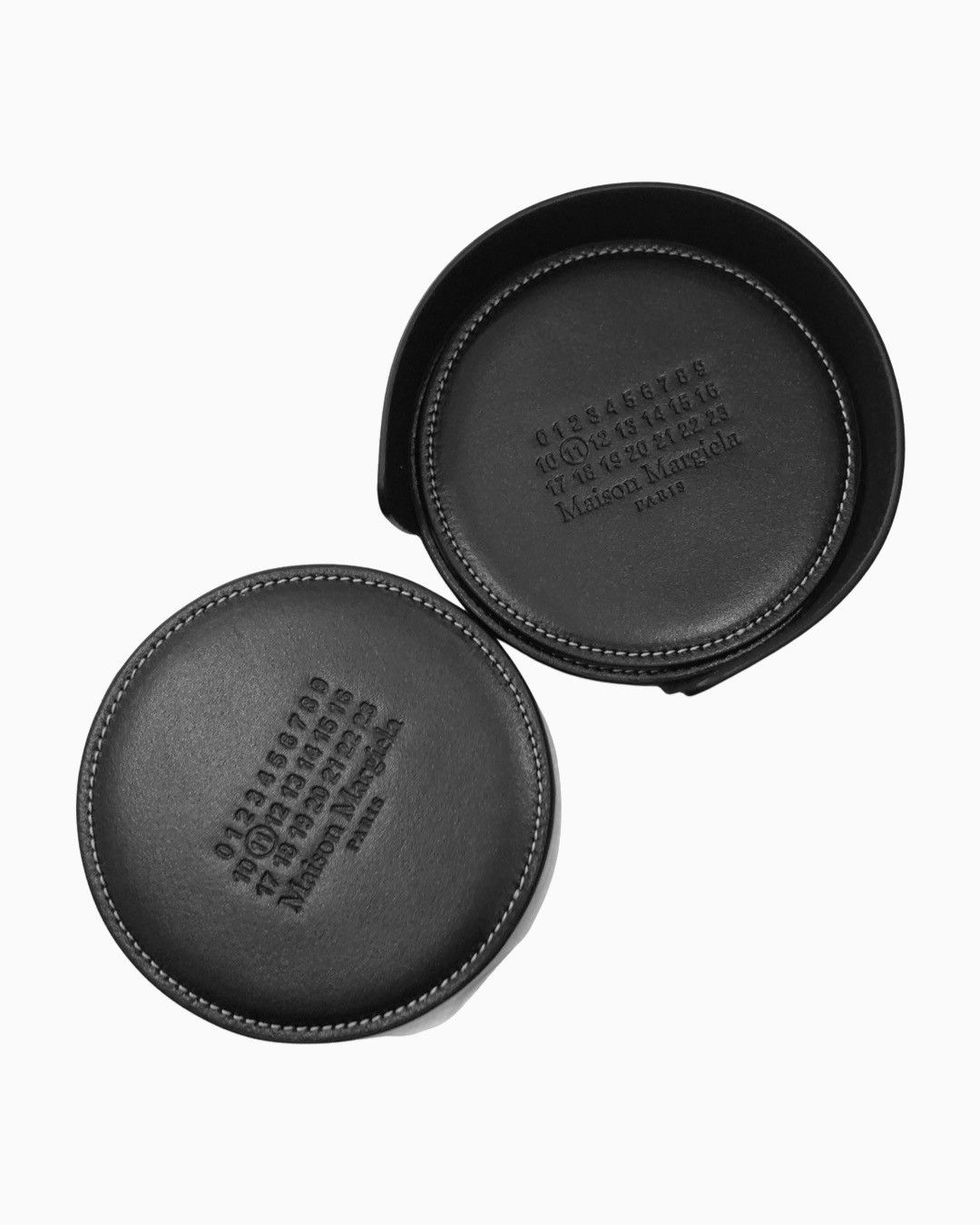 Maison Margiela 6 Piece Leather Coaster Set Miscellaneous