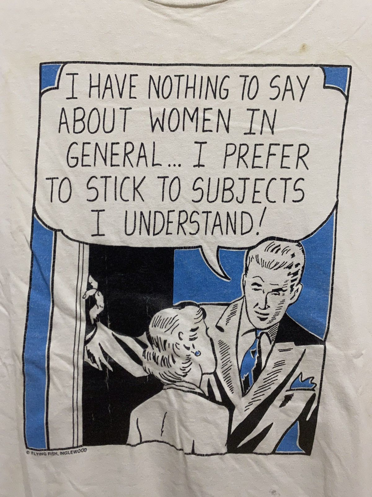 Vintage Vintage 80’s Roy Lichtenstein Flying Fish Pop Art Tee Size US L / EU 52-54 / 3 - 2 Thumbnail