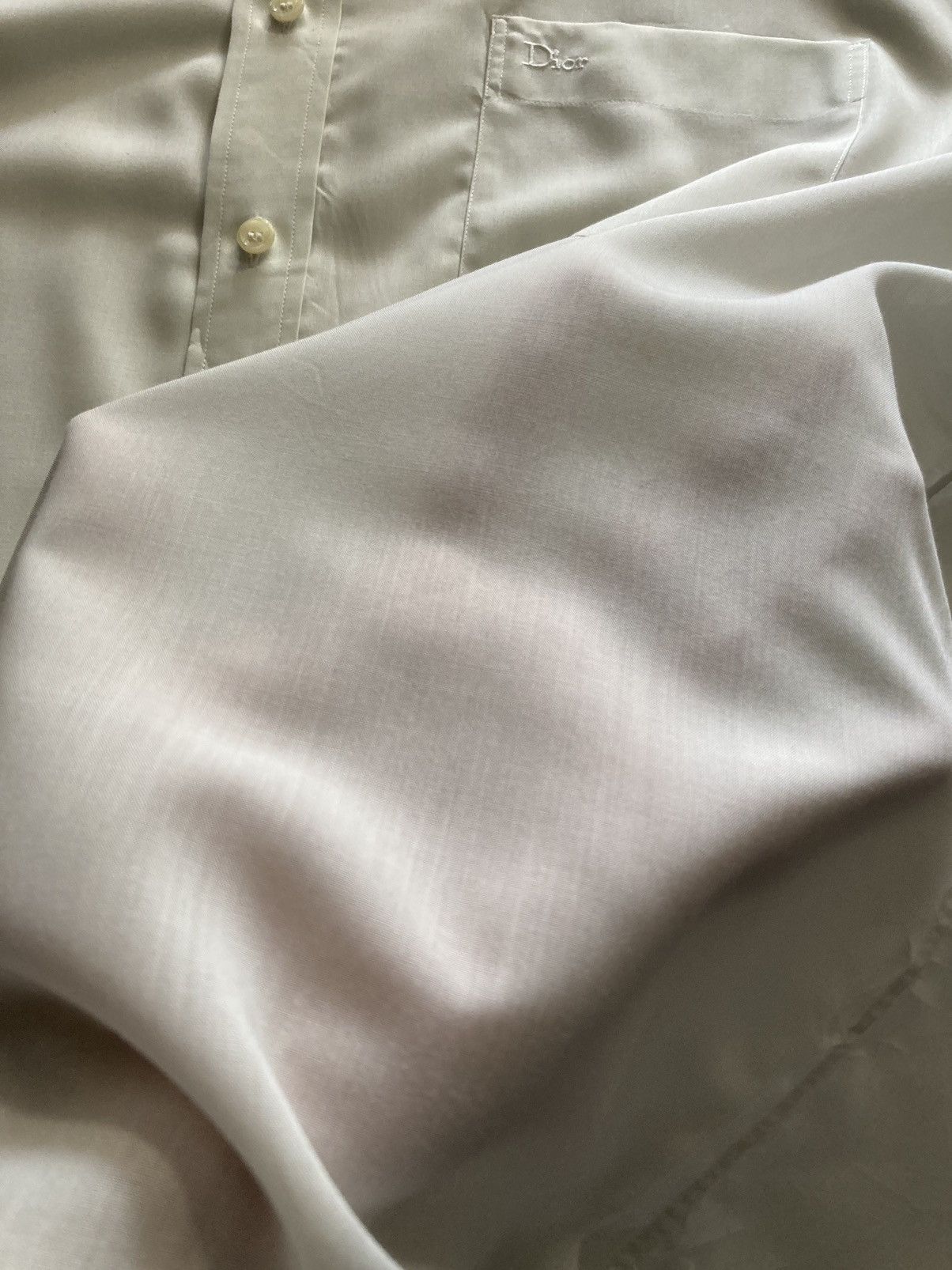 Christian Dior Monsieur × Dior Christian Dior pastel lime sheer shirts Size US L / EU 52-54 / 3 - 7 Thumbnail