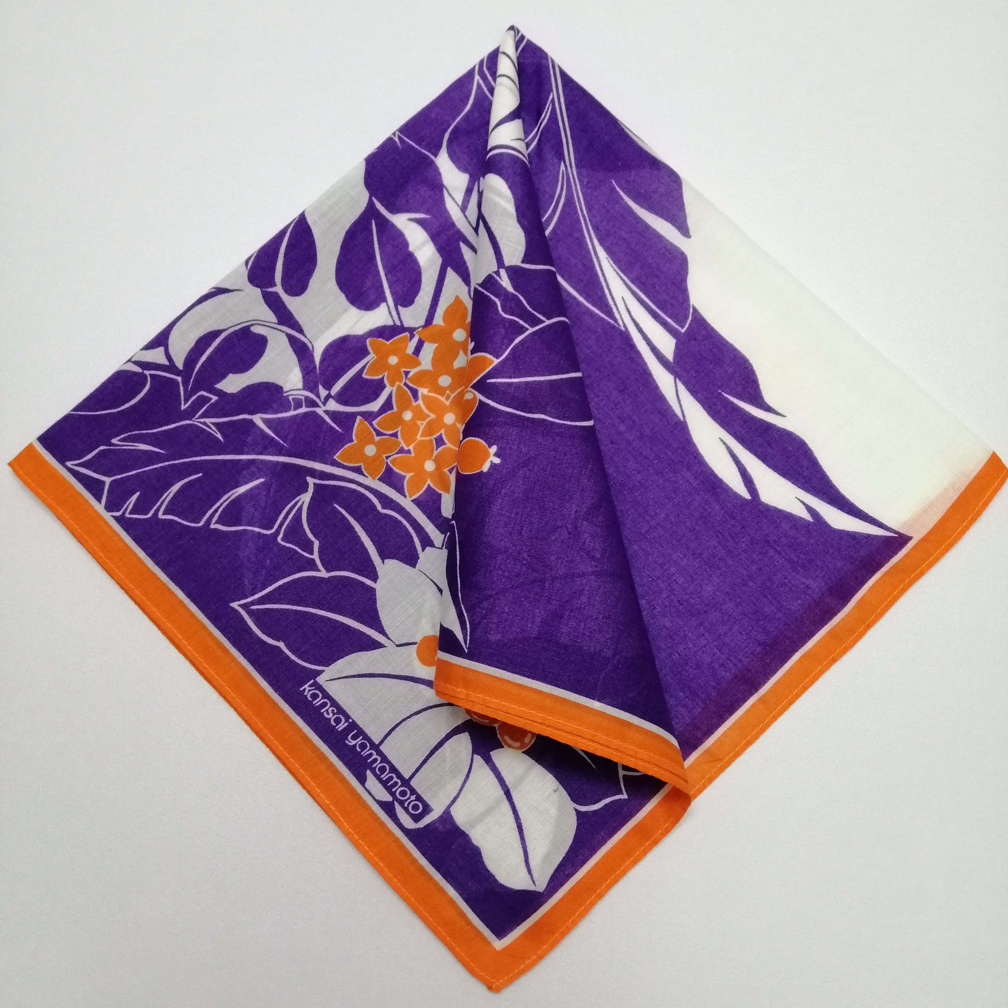 Kansai Yamamoto × Vintage Kansai Yamamoto Handkerchief/Neckerchief/Bandana-KD2042 Size ONE SIZE - 1 Thumbnail