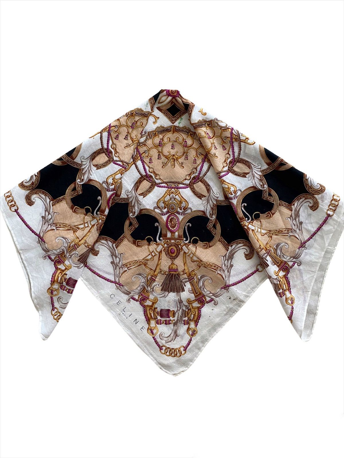 Celine 💥Rare Design💥Vintage Celine Handkerchief Size ONE SIZE - 3 Thumbnail