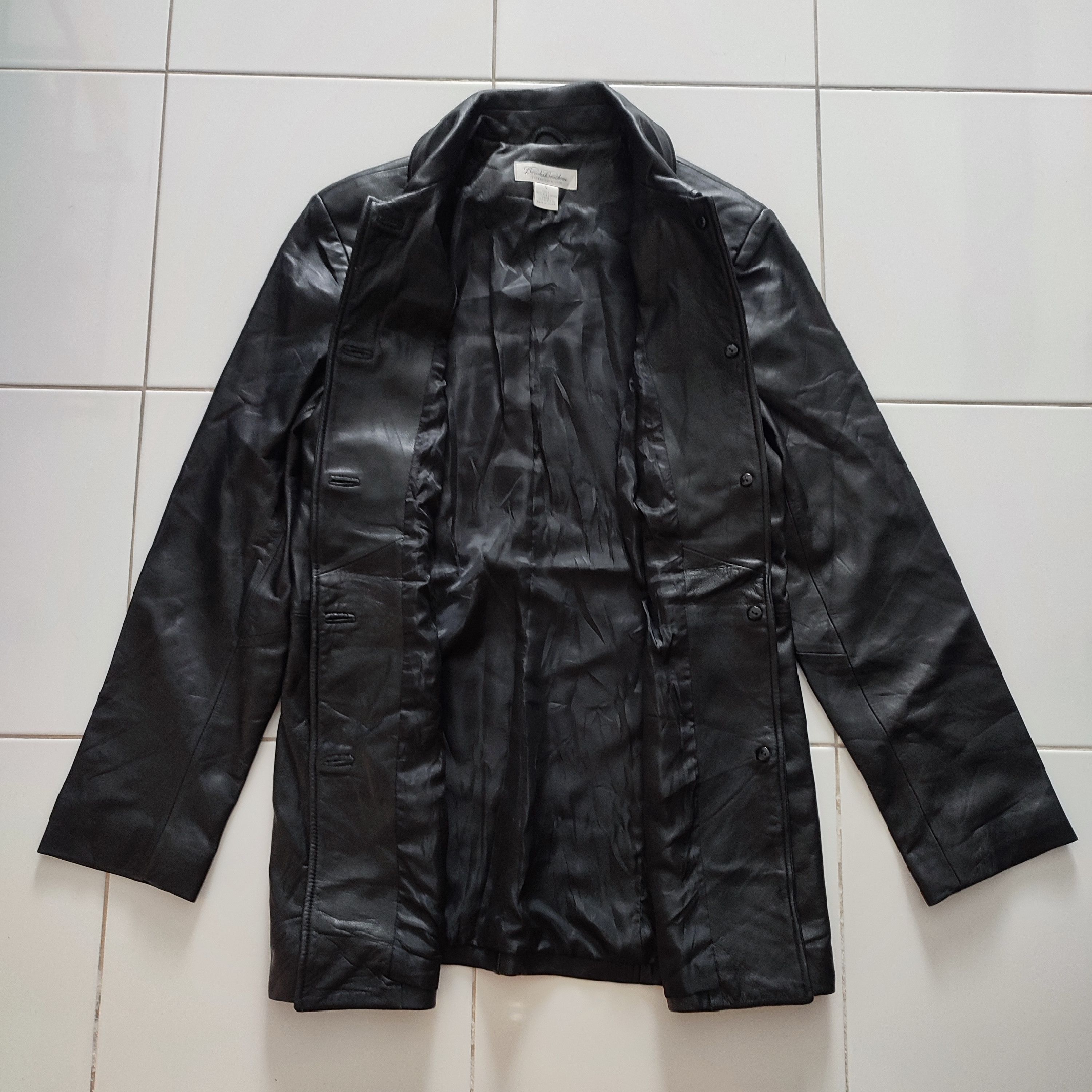 Brooks Brothers × Leather 🔥STEALS🔥Rare Brooks Brothers Lambskin Leather Coat Size L / US 10 / IT 46 - 3 Thumbnail