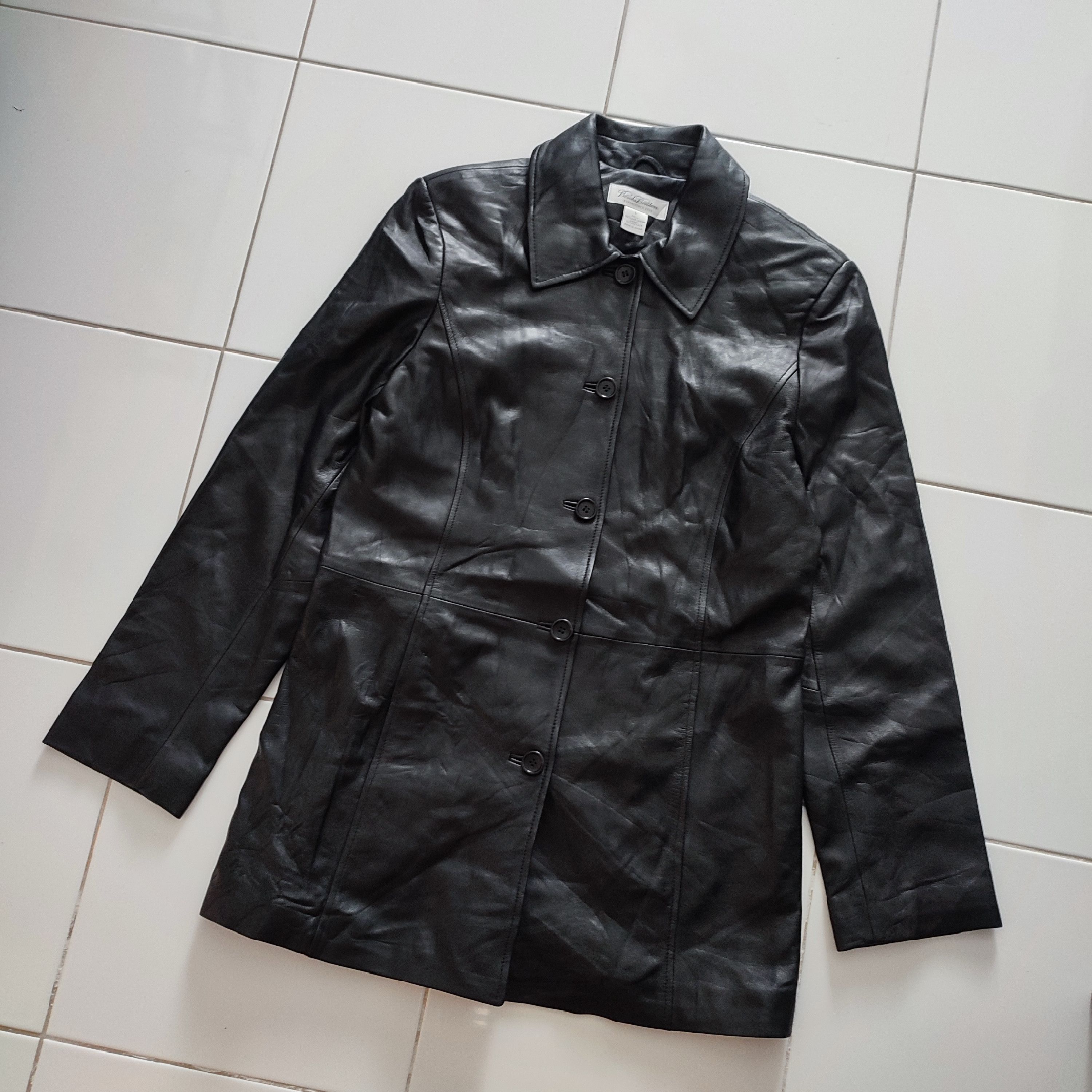 Brooks Brothers × Leather 🔥STEALS🔥Rare Brooks Brothers Lambskin Leather Coat Size L / US 10 / IT 46 - 5 Thumbnail