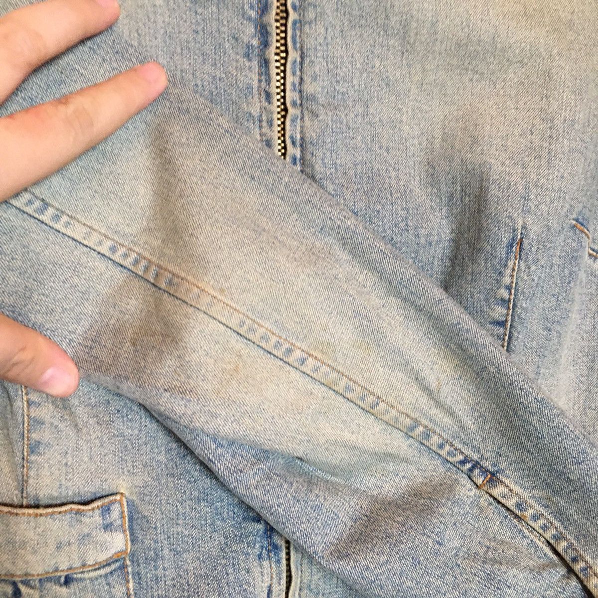 Dolce & Gabbana × Vintage Dolce and Gabbana Zipper Denim Jacket / Biker Jeans Size XS / US 0-2 / IT 36-38 - 7 Thumbnail