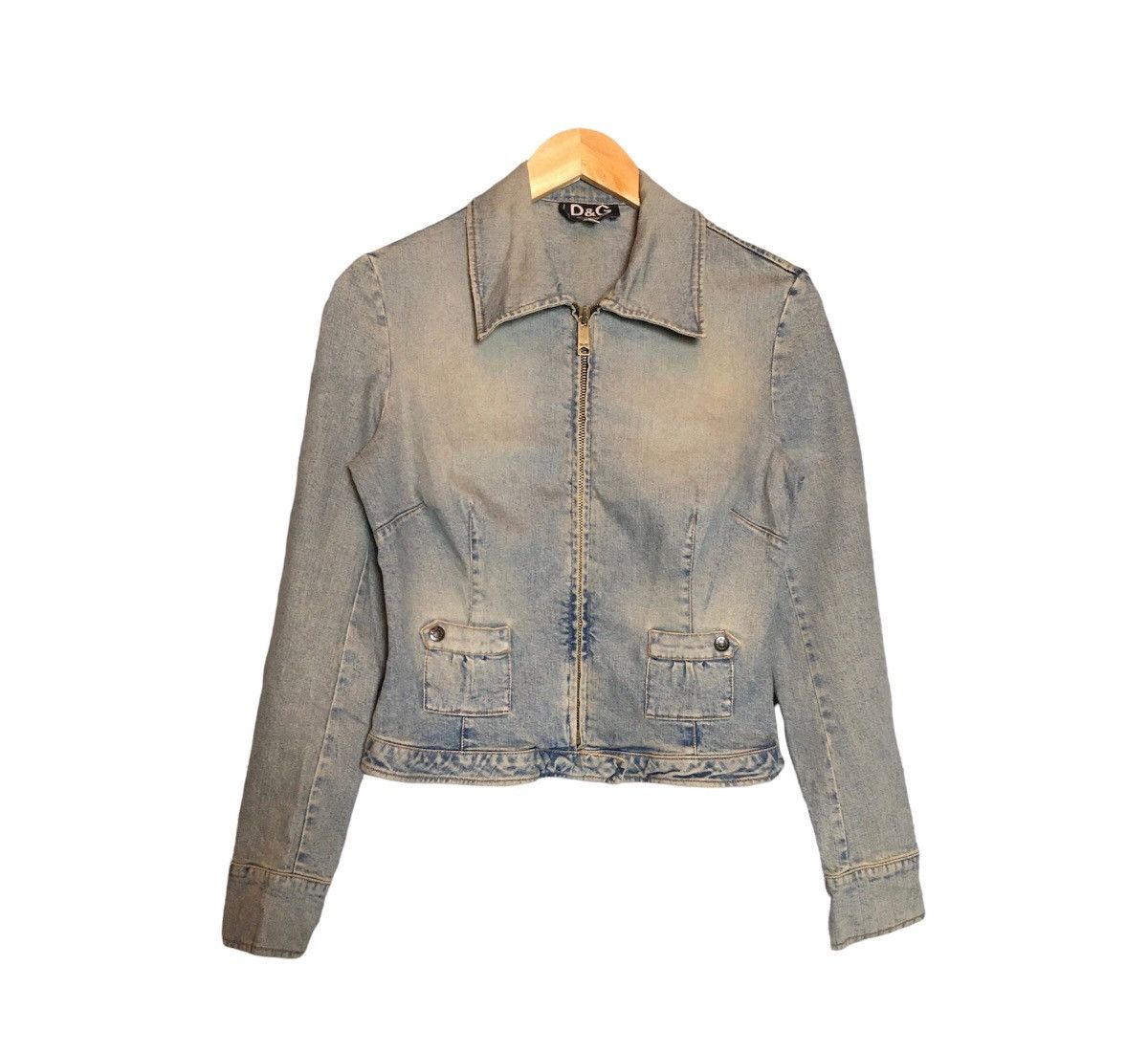 Dolce & Gabbana × Vintage Dolce and Gabbana Zipper Denim Jacket / Biker Jeans Size XS / US 0-2 / IT 36-38 - 1 Thumbnail