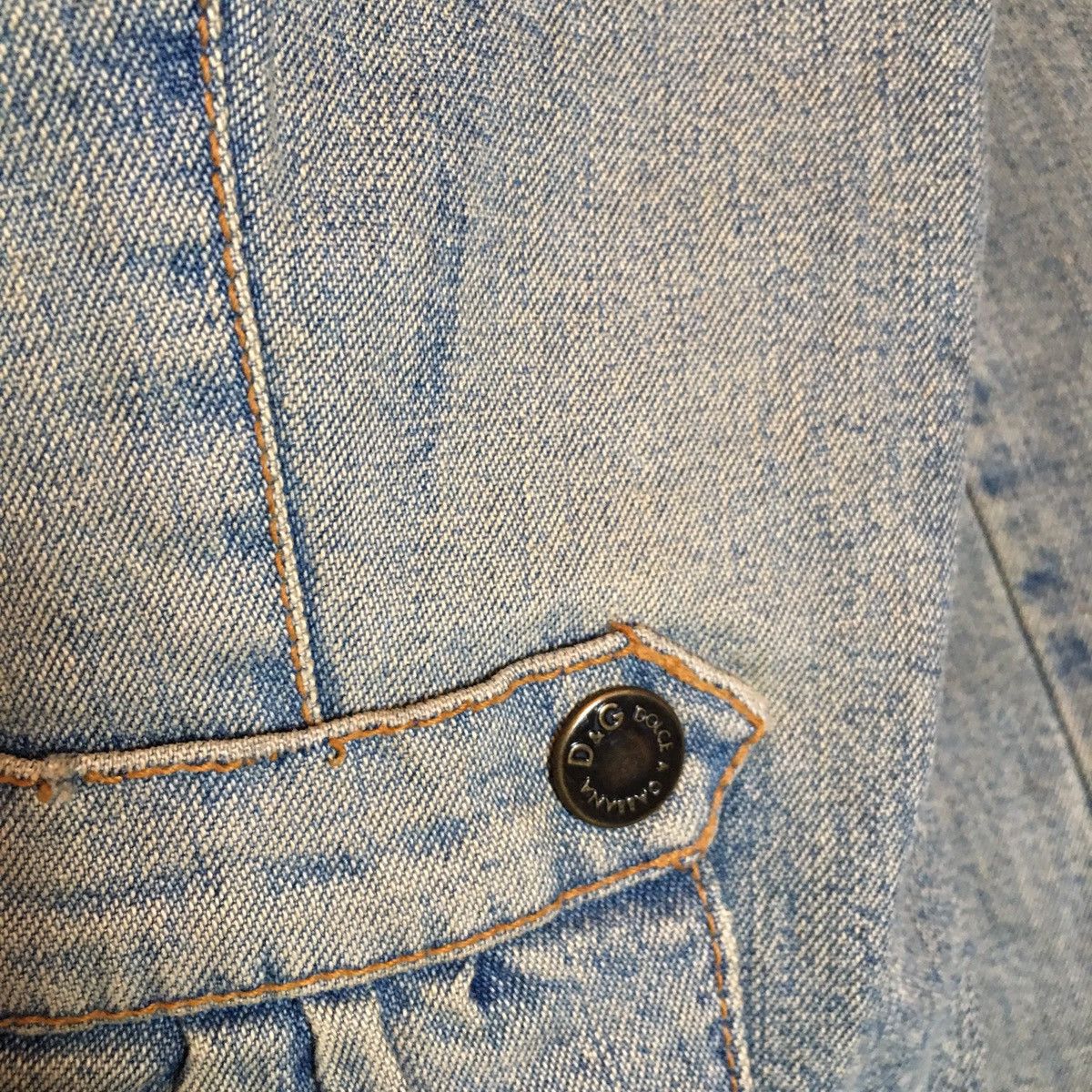 Dolce & Gabbana × Vintage Dolce and Gabbana Zipper Denim Jacket / Biker Jeans Size XS / US 0-2 / IT 36-38 - 4 Thumbnail