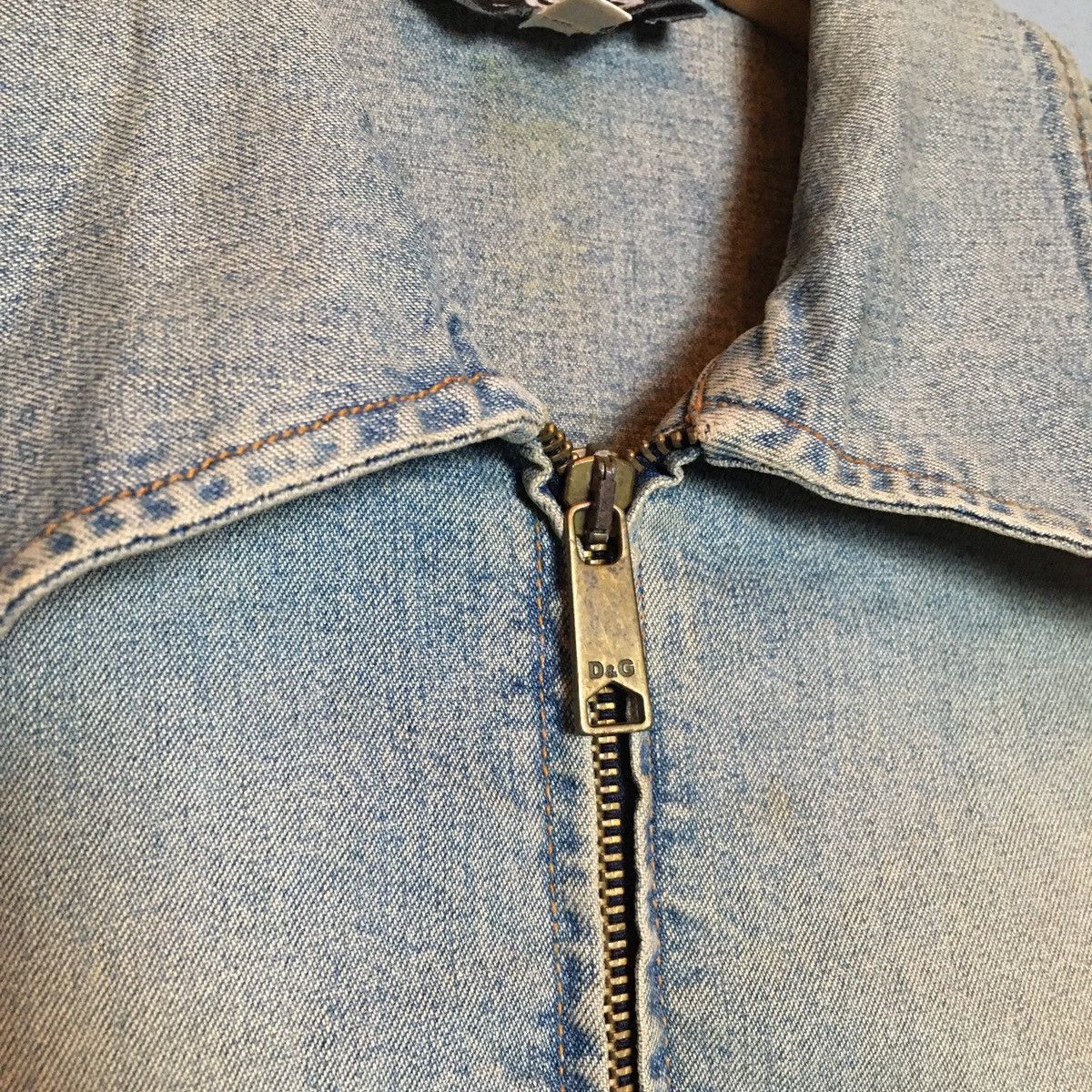 Dolce & Gabbana × Vintage Dolce and Gabbana Zipper Denim Jacket / Biker Jeans Size XS / US 0-2 / IT 36-38 - 3 Thumbnail