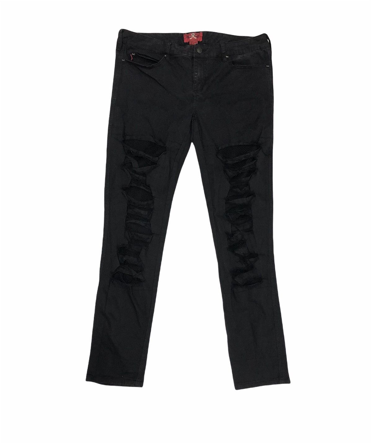 Seditionaries Royal Bones Multi Buckle Tactical Pants Punk Style Size US 34 / EU 50 - 1 Thumbnail