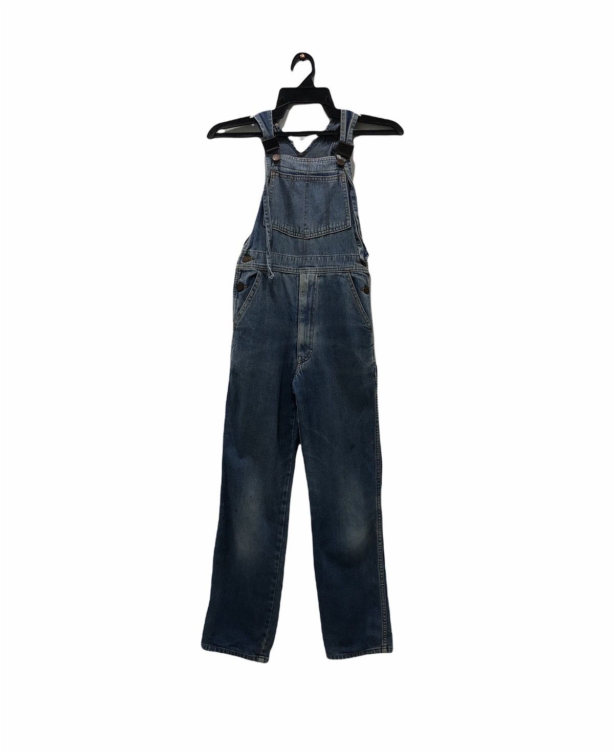 Designer × Japanese Brand Vintage Y2K Style Bamboo Girls Denim Overalls Size US 26 / EU 42 - 1 Thumbnail
