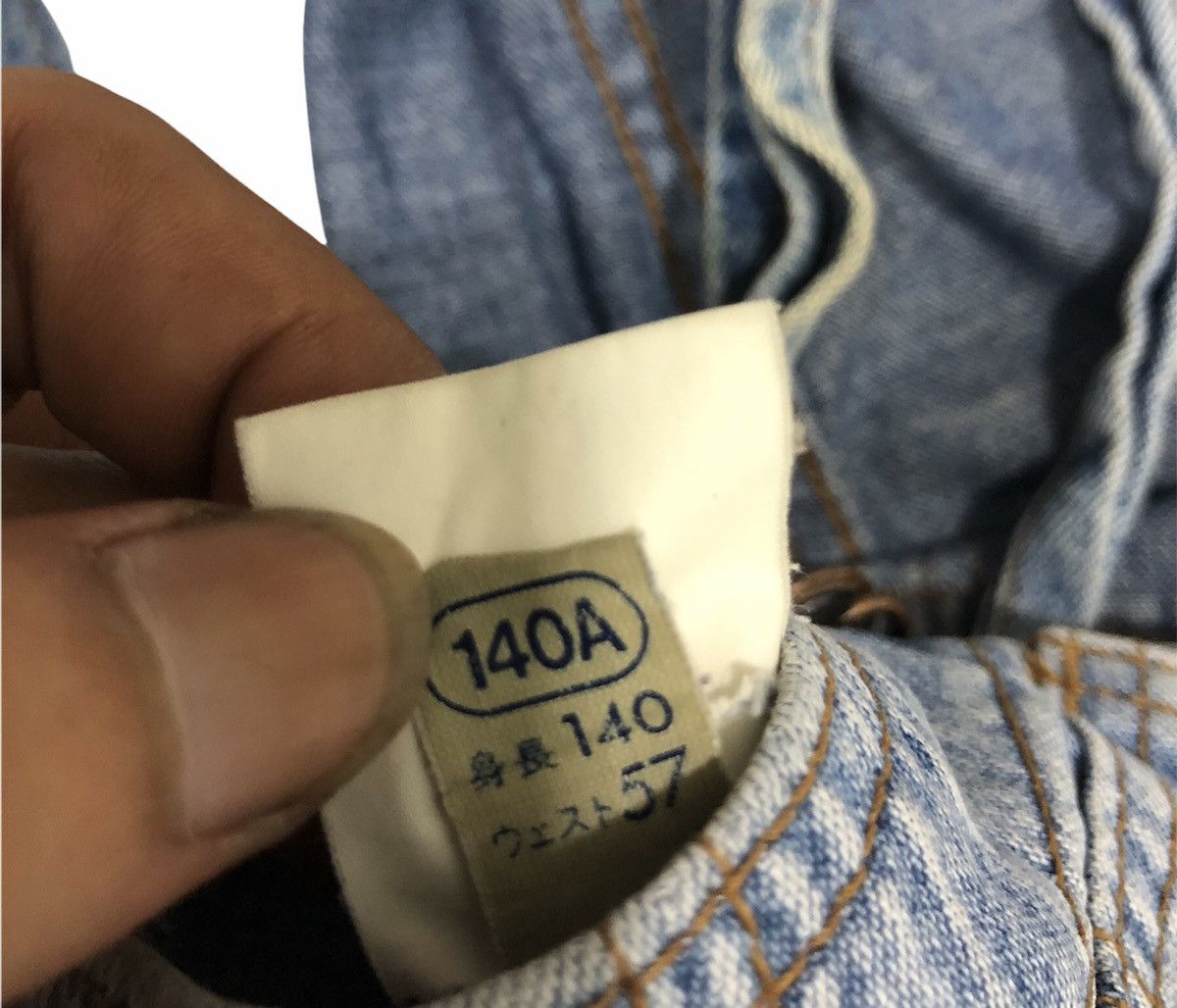 Designer × Japanese Brand Vintage Y2K Style Bamboo Girls Denim Overalls Size US 26 / EU 42 - 10 Thumbnail