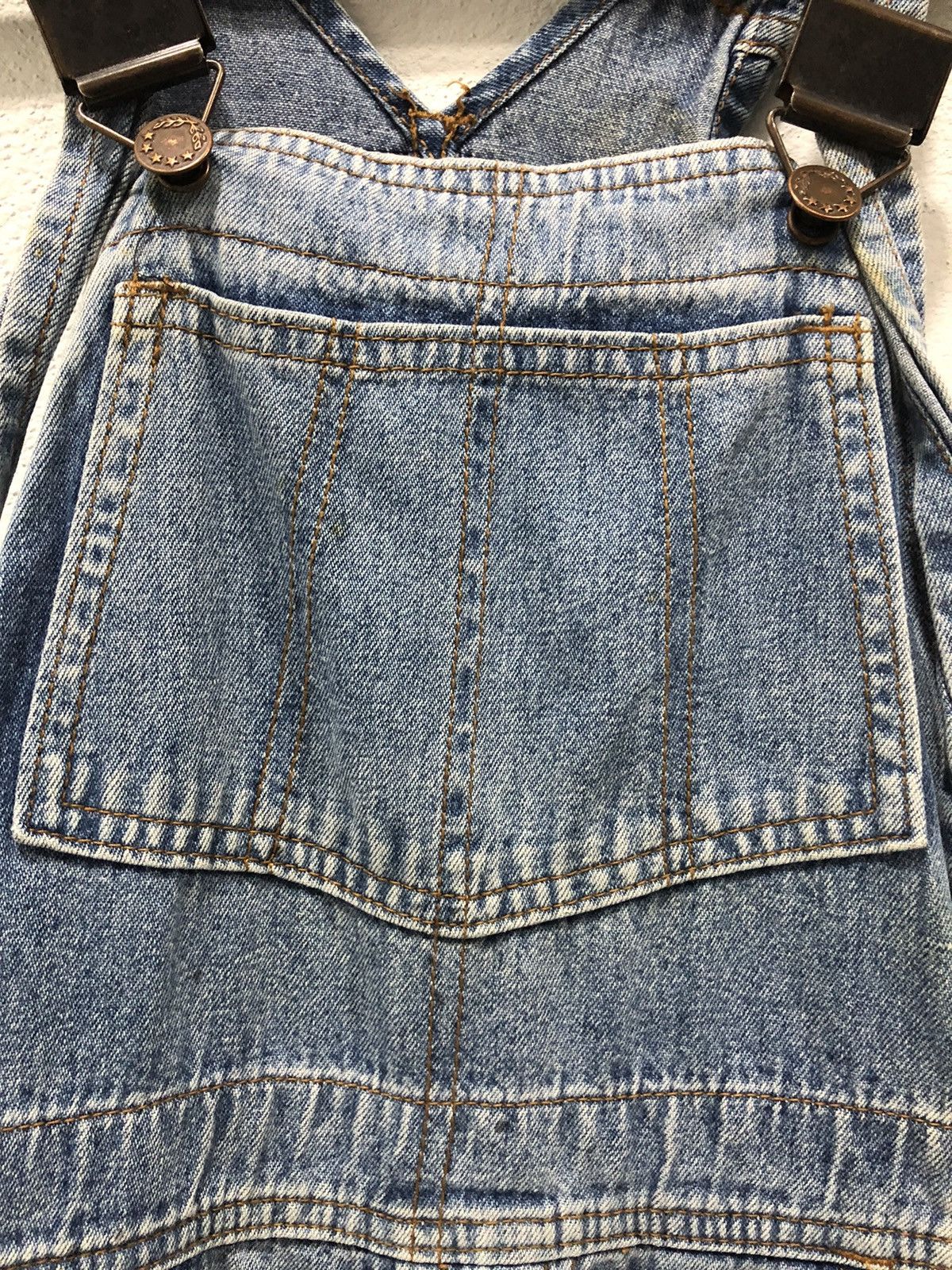 Designer × Japanese Brand Vintage Y2K Style Bamboo Girls Denim Overalls Size US 26 / EU 42 - 3 Thumbnail