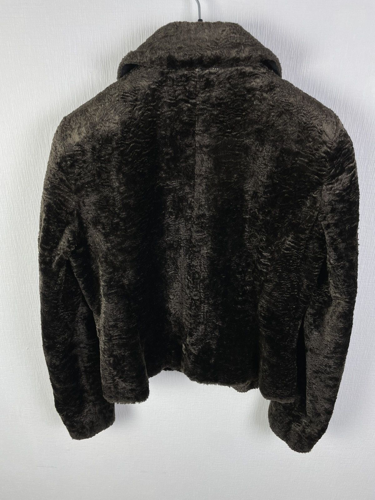 Designer Piu & Piu Faux Fur Coat Jacket size 46 made in Italy Size L / US 10 / IT 46 - 14 Thumbnail