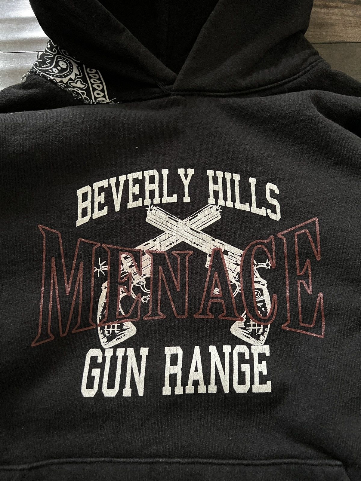 Menace Menace Beverly Hills Gun Range Bandana Hoodie Size US M / EU 48-50 / 2 - 2 Thumbnail
