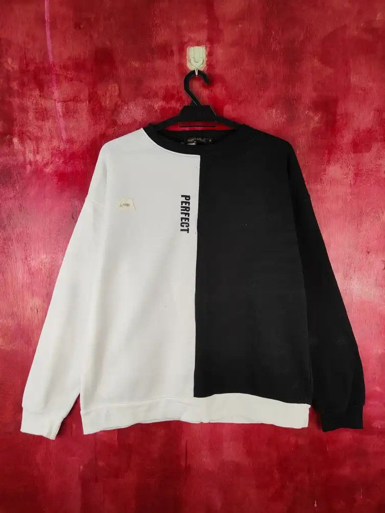 Japanese Brand Motivate Mania Maria Black/White Sweatshirt #474B Size US M / EU 48-50 / 2 - 16 Thumbnail