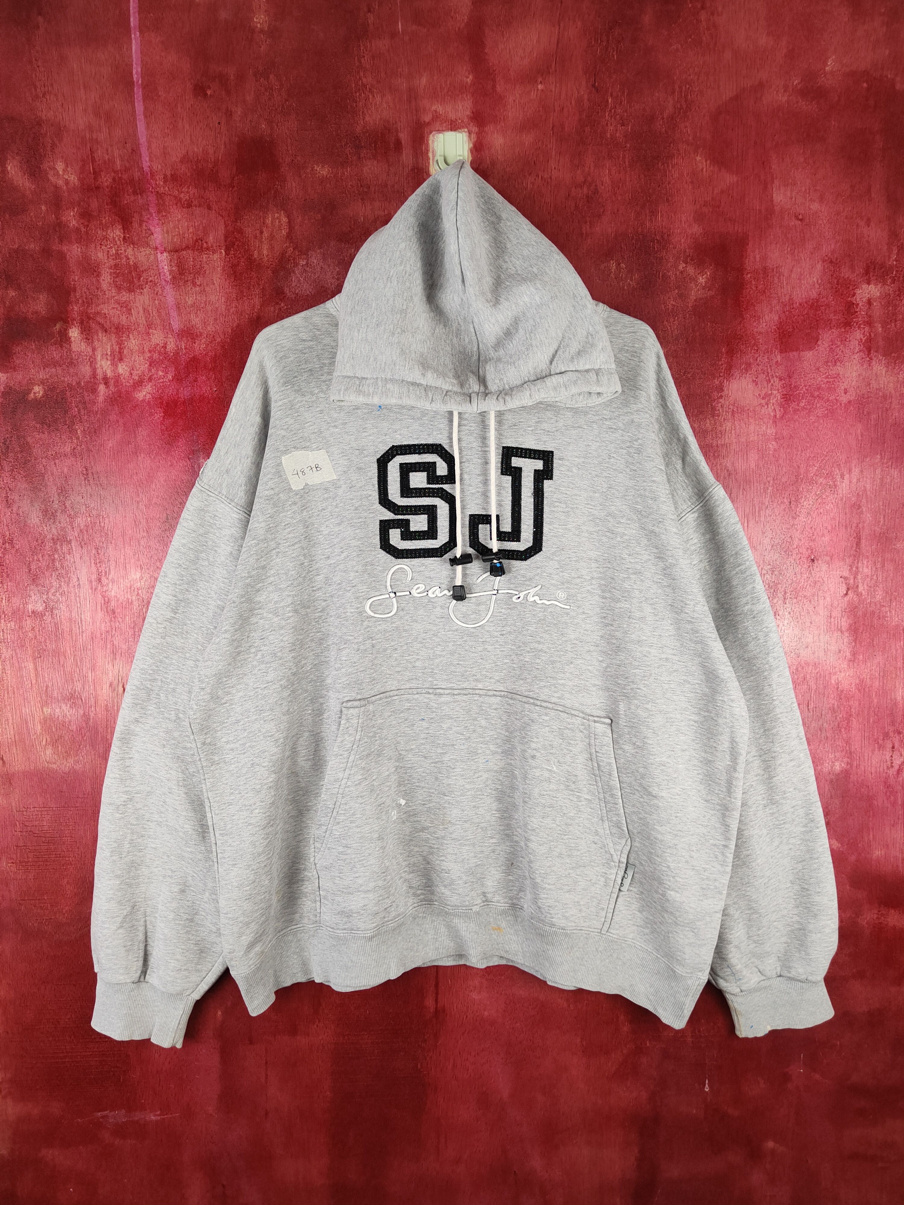 Sean John Sean John rap hip hop skaters Gray Hoodie Sweatshirt #487B Size US XL / EU 56 / 4 - 1 Thumbnail